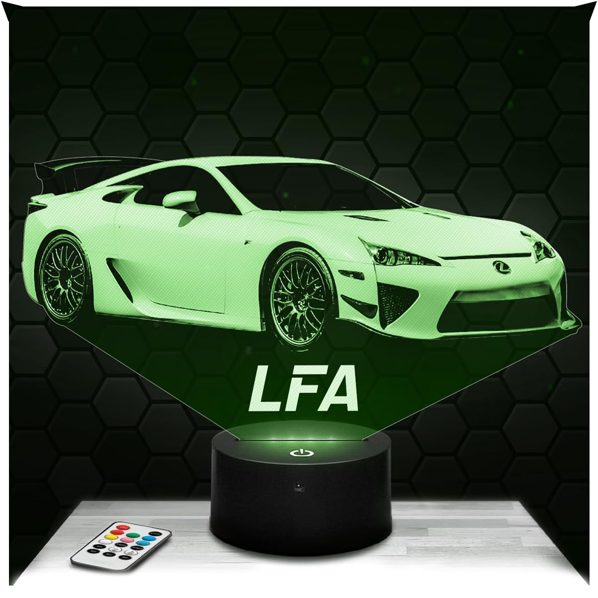 Lampephoto.fr - Car LFA L Supercar Tuning 3D Lamp Decoration, Gift idea for Men Car LFA L Adult Night Light Room Decor, Original Christmas, Gift Idea, Led Bedside, Merchandising