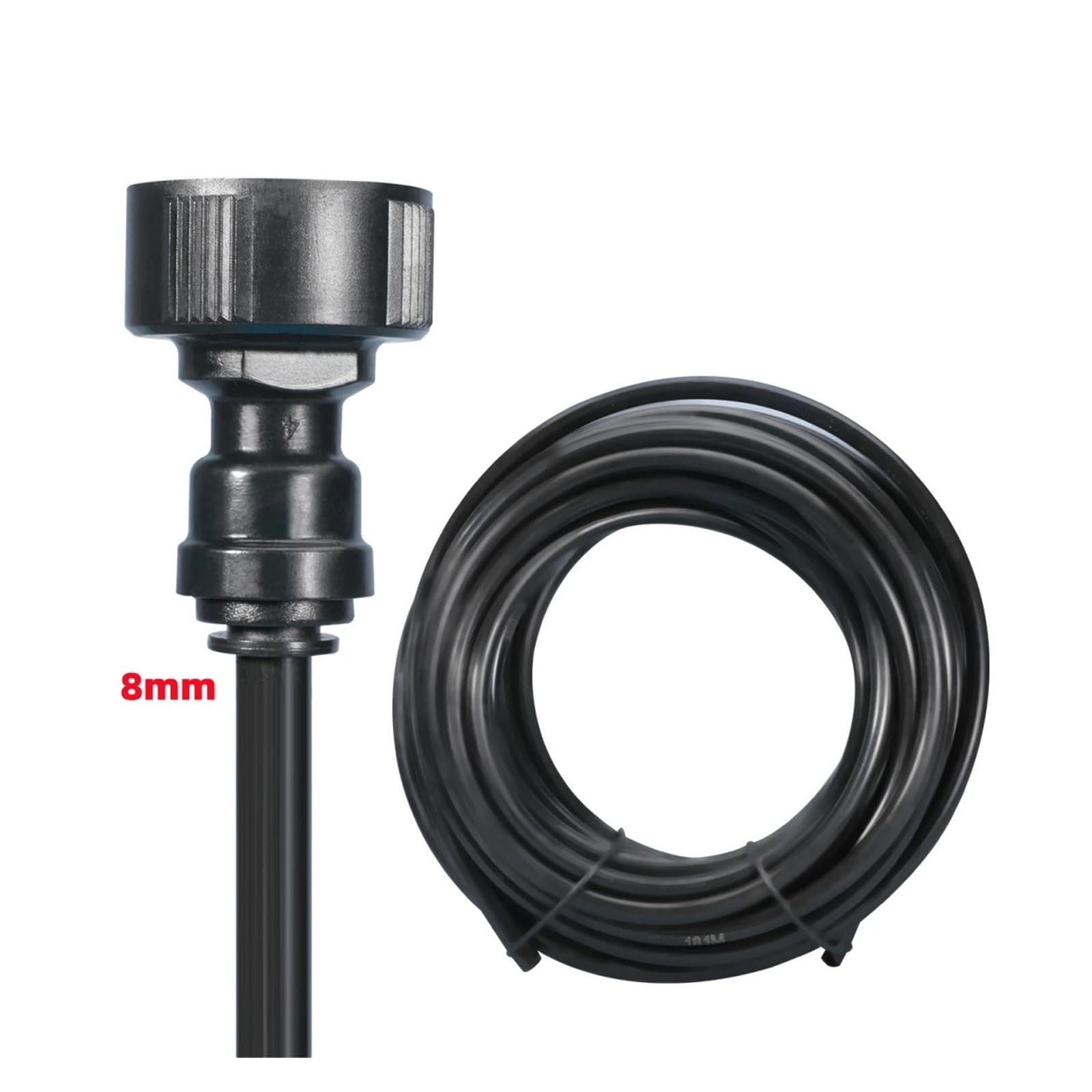 Juntas de grifo de rosca hembra de 3/4 pulgadas con filtro de malla de 8 mm, color negro, para jardín, césped, plantas, flores, riego, conectores rápidos, 1/10 unidades