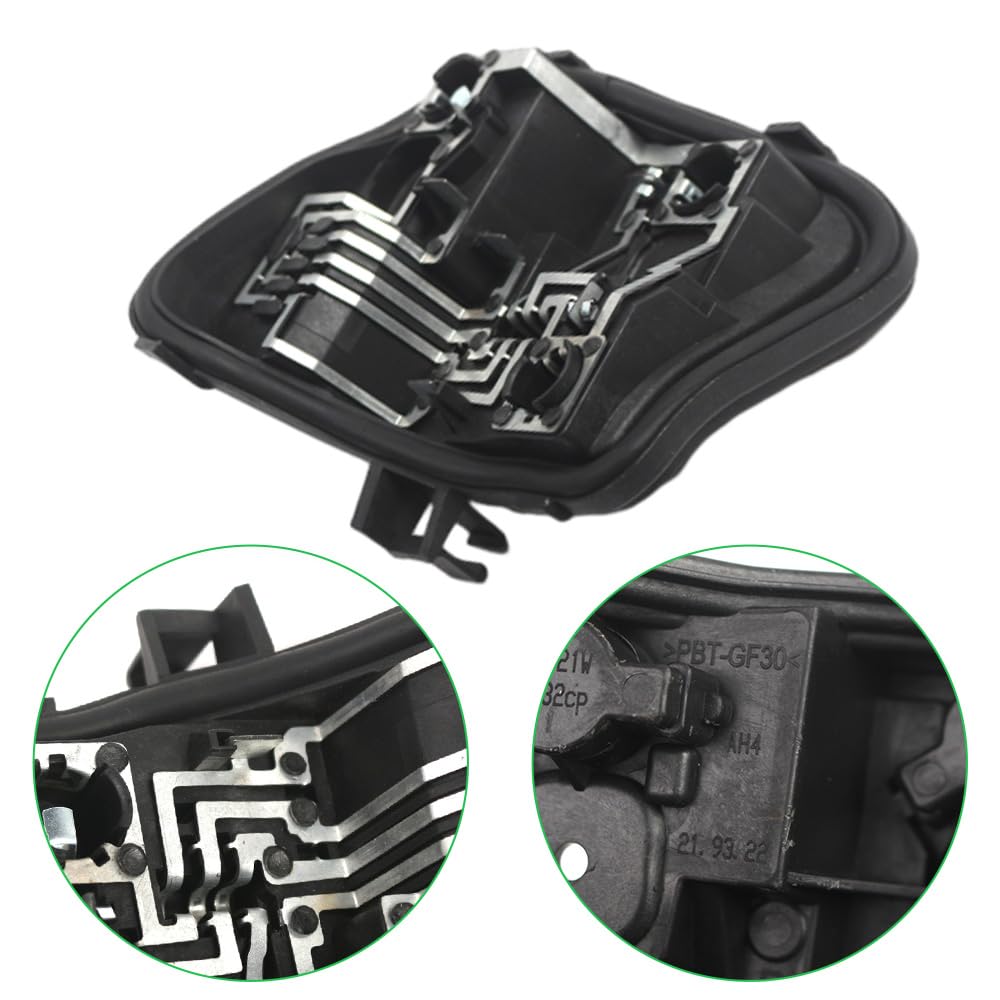 Support de feu arrière Riloer, compatible avec Audi A3 5 portes Sportback 8P restylée (2009-2013), référence 8P4945258D (côté droit).