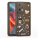 Pikkme Back Cover for Redmi Note 12 5G | Cute Fun Cartoon 3D Bear Silicone Full Body Protection Bumper Case (Brown) gallery image