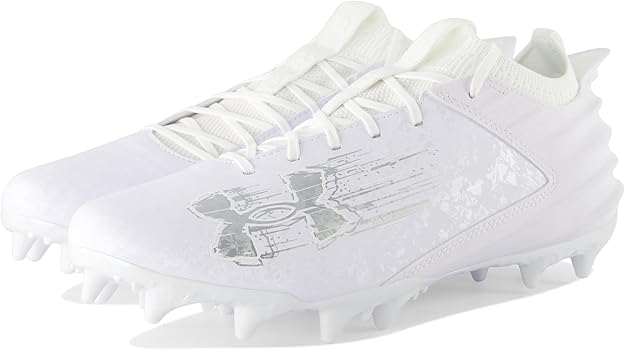UNDER ARMOUR BLUR SMOKE 2.0 MC ホワイト Under Armour Tênis de futebol masculino Blur Smoke Suede 2.0 Mc
