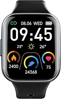 2023 Smart Watch for Men Women, 1.69"Touch Fitness Tracker with Heart Rate Sleep Monitor, Fitness Watch 25 Sports Modes Step Counter Watch IP68 Waterproof Activity Trackers Smartwatch for Android iOS