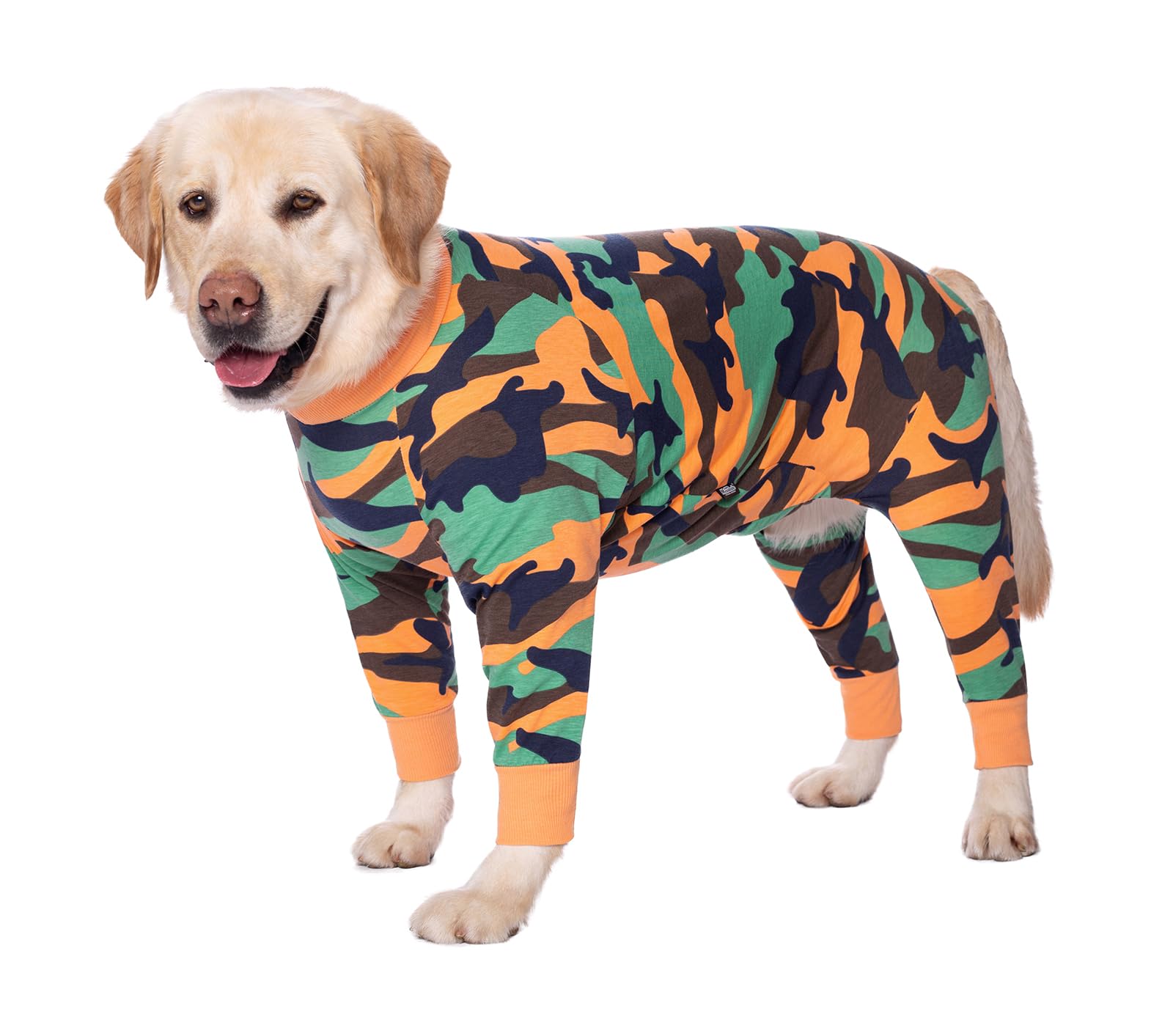 Large Dog Clothes, Elastic Pet Onesie Clothes Protect Joints Anti-hair Anti Licking, Wound Protection Pet Pajamas PJS Dog Jumpsuit For Medium Large Dogs (3XL, Pink fruit) — view 18
