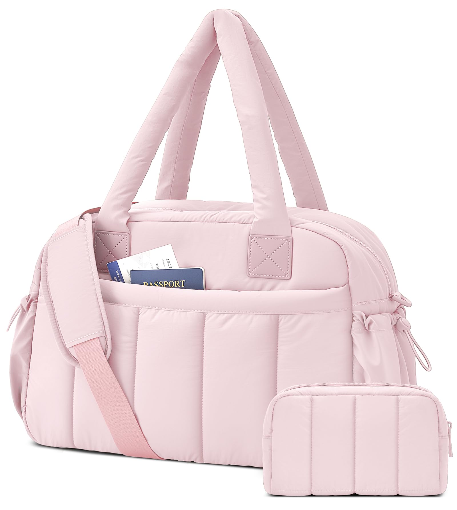 oscaurt 24L Travel Bag for Women Lightweight Gym Bag Overnight Carry On Luggage with Makeup Pouch for Weekender Flight Maternity