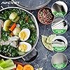 AVACRAFT Tri-Ply Stainless Steel Stockpot with Glass Strainer Lid, Side Spouts, 6 Quart Pot, Multipurpose Stock Pot, Sauce Pot (Tri-Ply Full Body, 6QT)