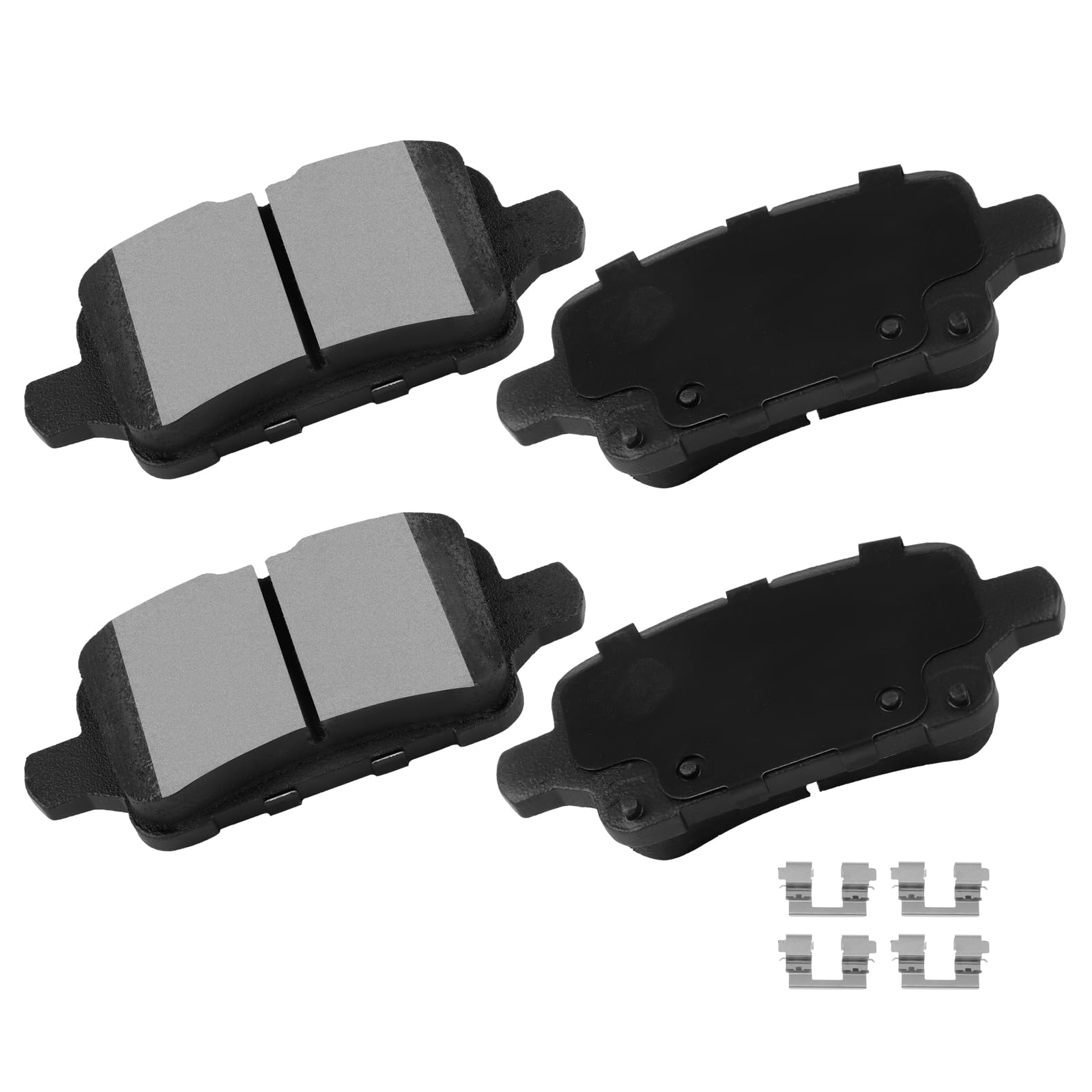 cciyu D1915 Brake Pads w/Hardware Rear Disc Brake Pad Set