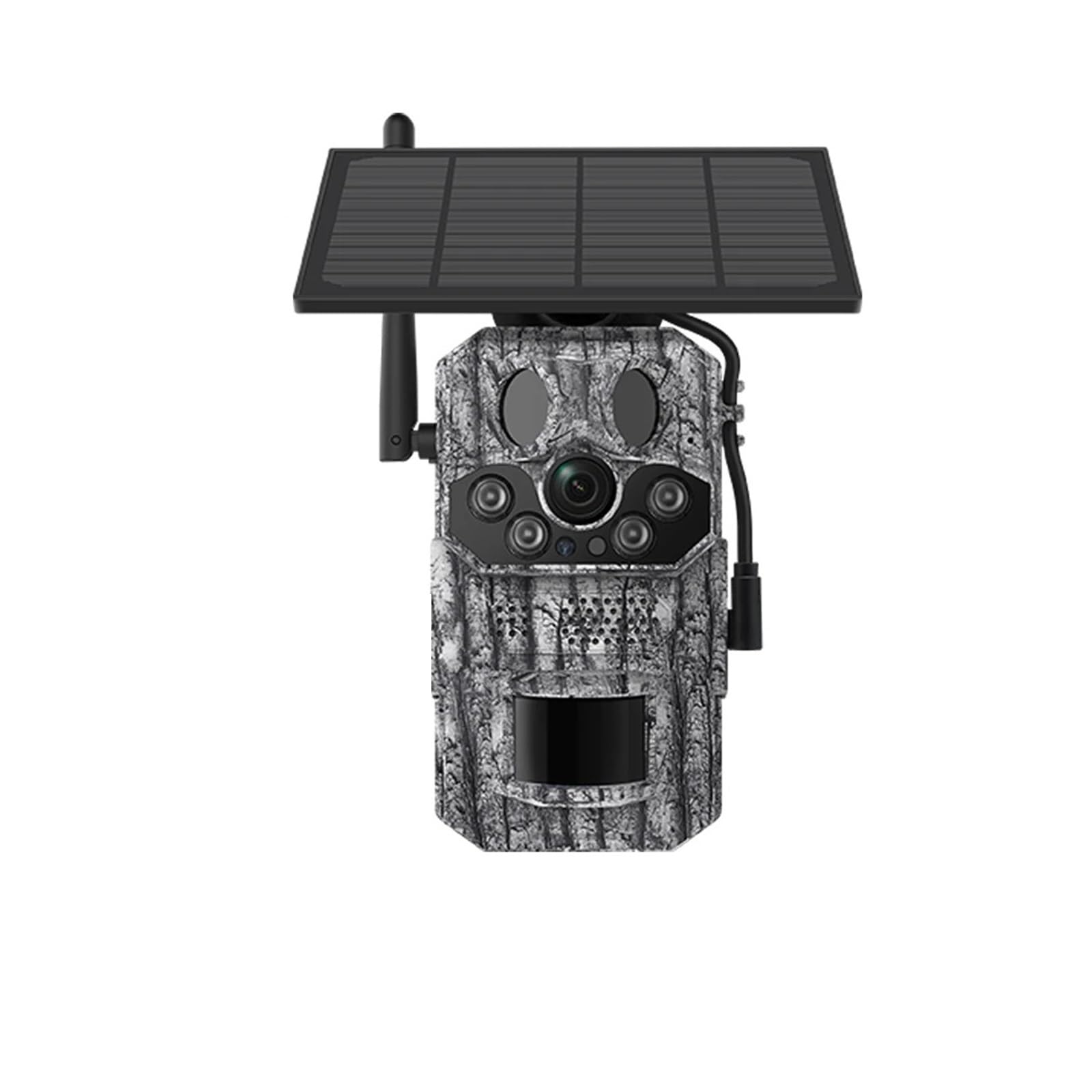 Oshpmbdlyfj 4G Cam With Gps 5Mp 4G Hunting Trail Camera Outdoor Solar Camera Outdoor Wildlife Camera Surveillance Night Vision Security Cctv Camera(4G Cam With Gps)