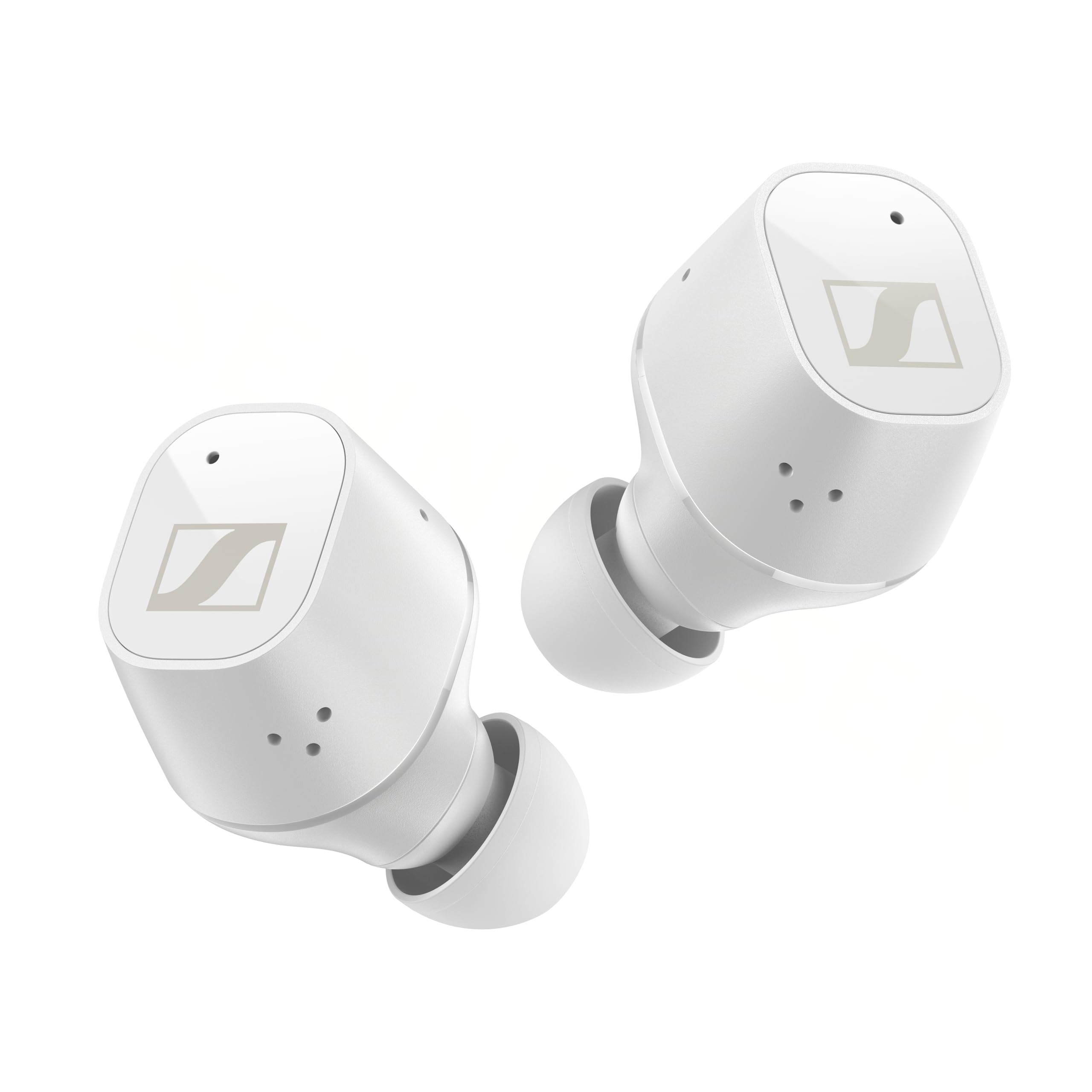 SENNHEISER CX Plus True Wireless – Bluetooth-In-Ear-Kopfhörer: Musikhören und Telefonieren mit Active Noise Cancellation, anpassbarer Touch-Bedienung, Bass Boost, IPX4 und 24h Akkulaufzeit, Weiß