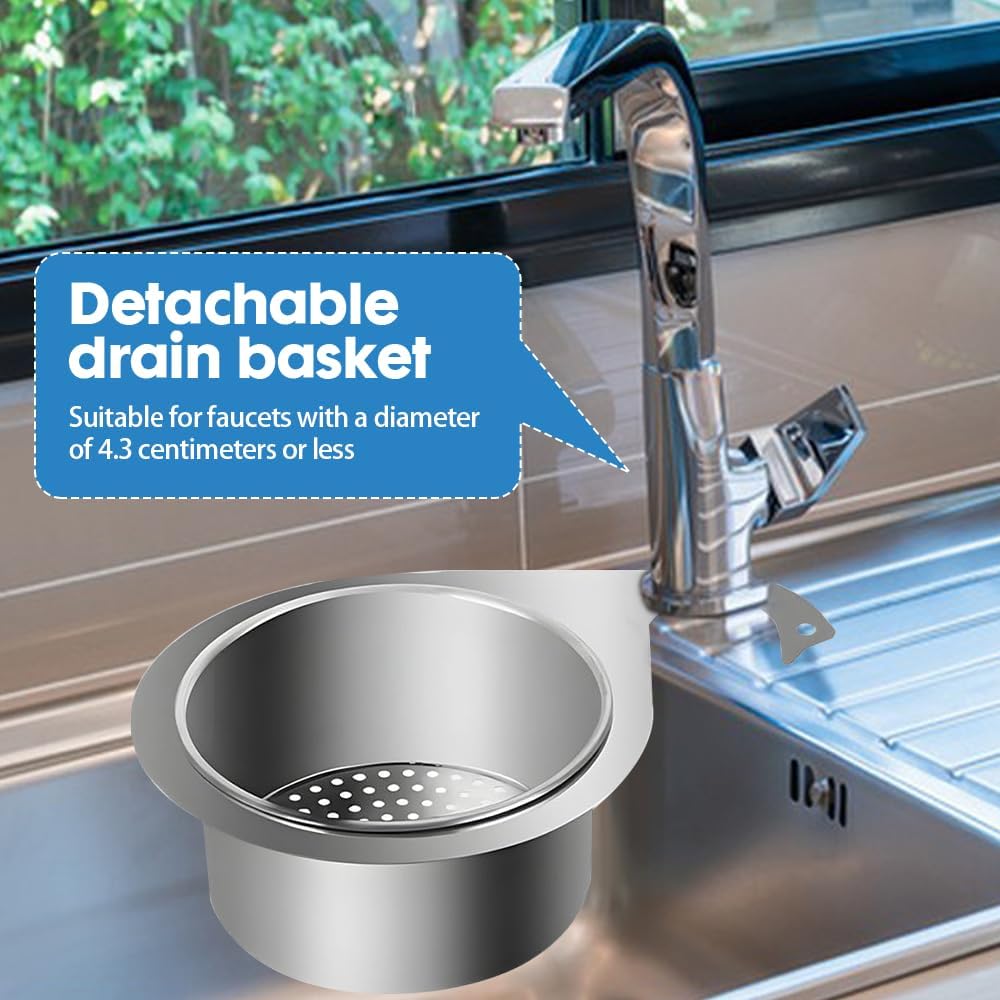 Colador de Acero Inoxidable en Forma de Cisne para Fregadero, Swan Sink Strainer Basket
