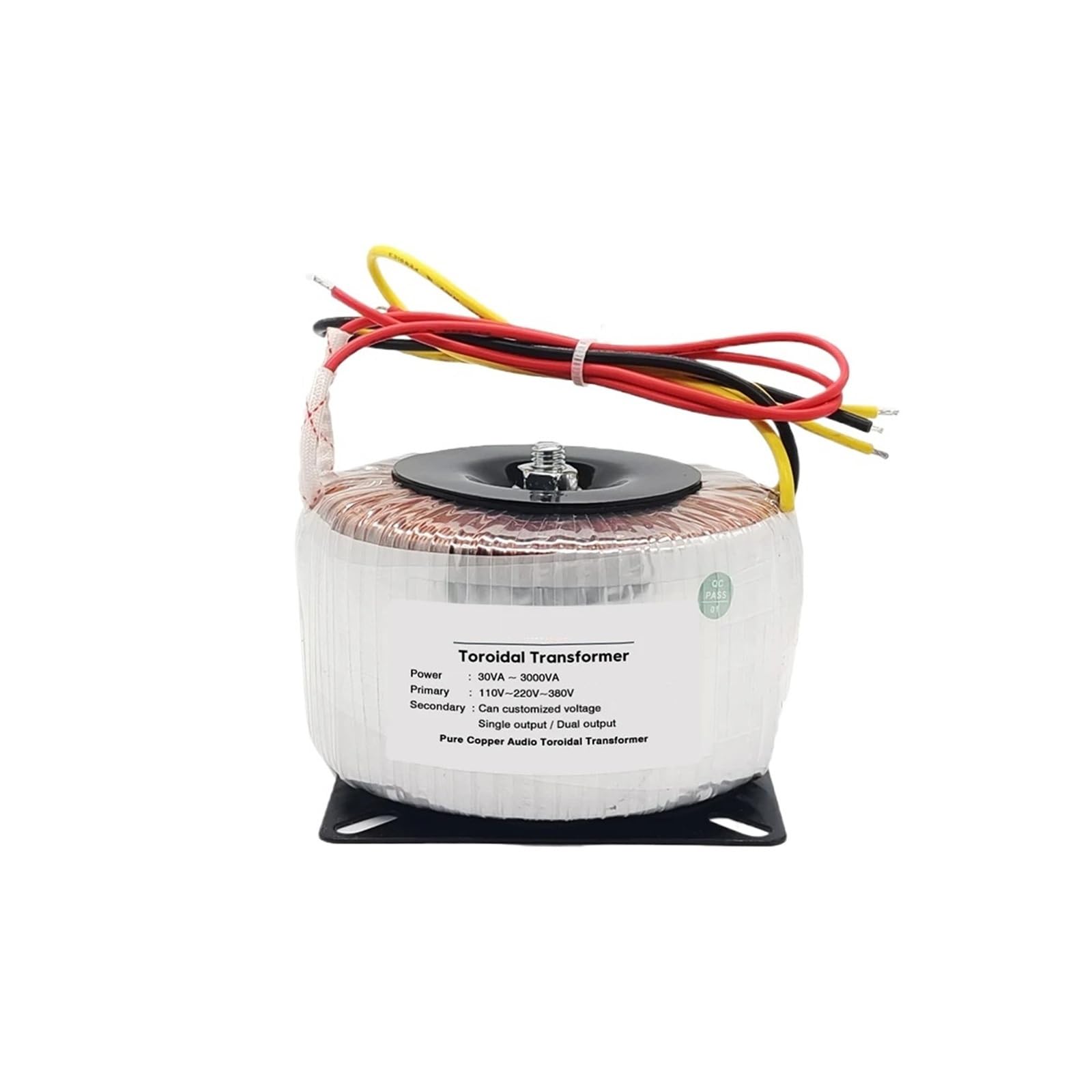 150 W Ringkerntransformator, Doppelausgang, 3 Drähte(12V-0-12V,Input 380V)