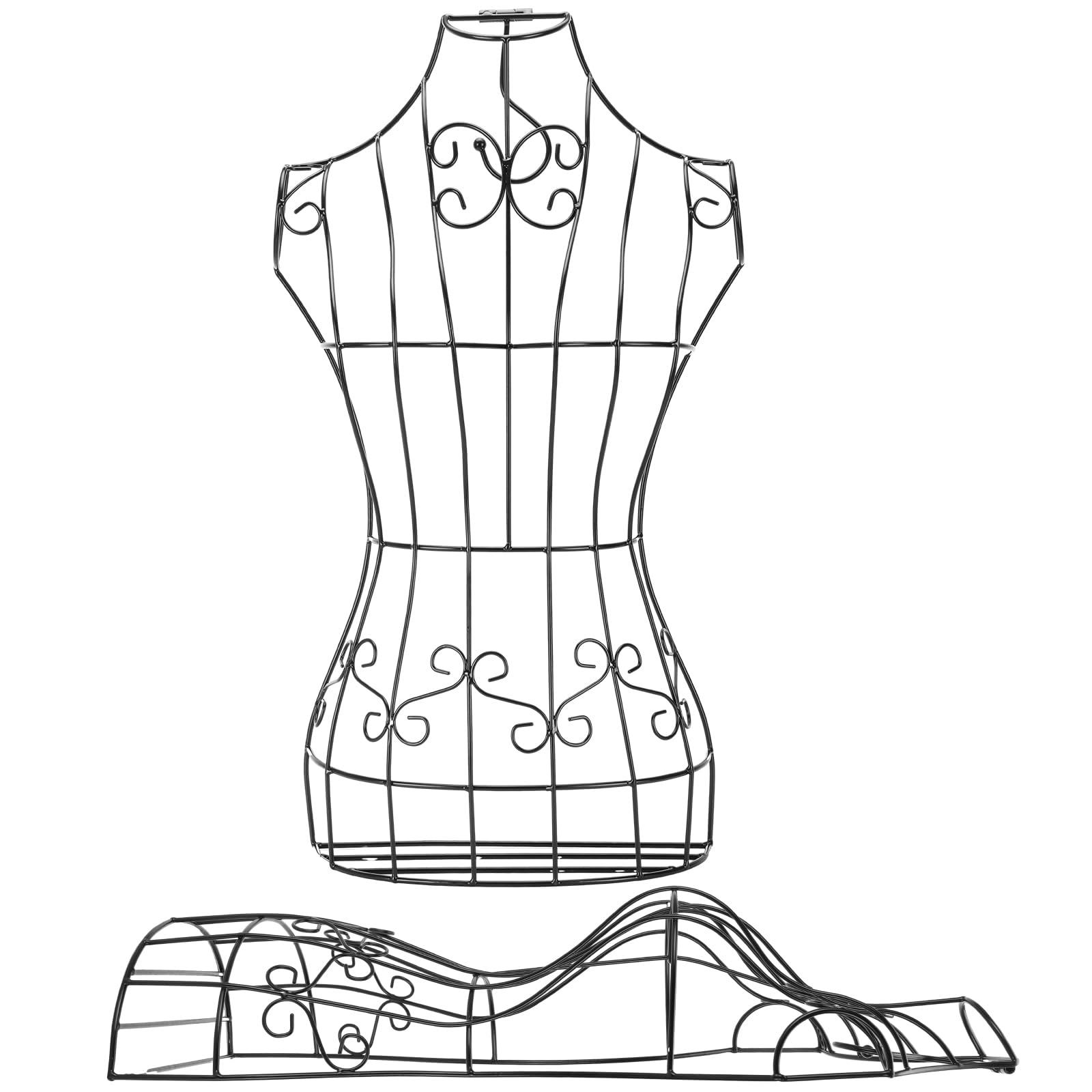 knee length dresses for ladies DE-LIANG Half Scale Dress Form For Sewing,Black 1/2 mini Miniature Sew   DE-LIANG Dress Forms