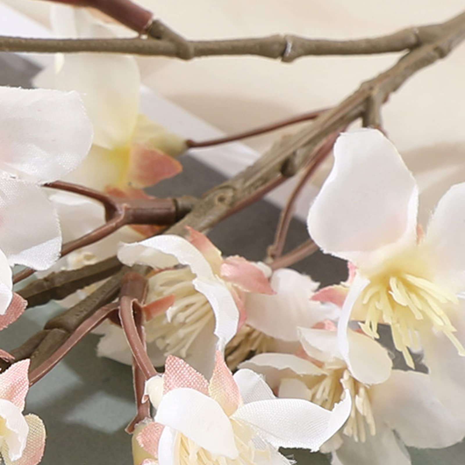 MEIVINES Fiori Artificiali di Ciliegio Rami 4 Pezzi da Steli di Fiori di Ciliegio in Finta