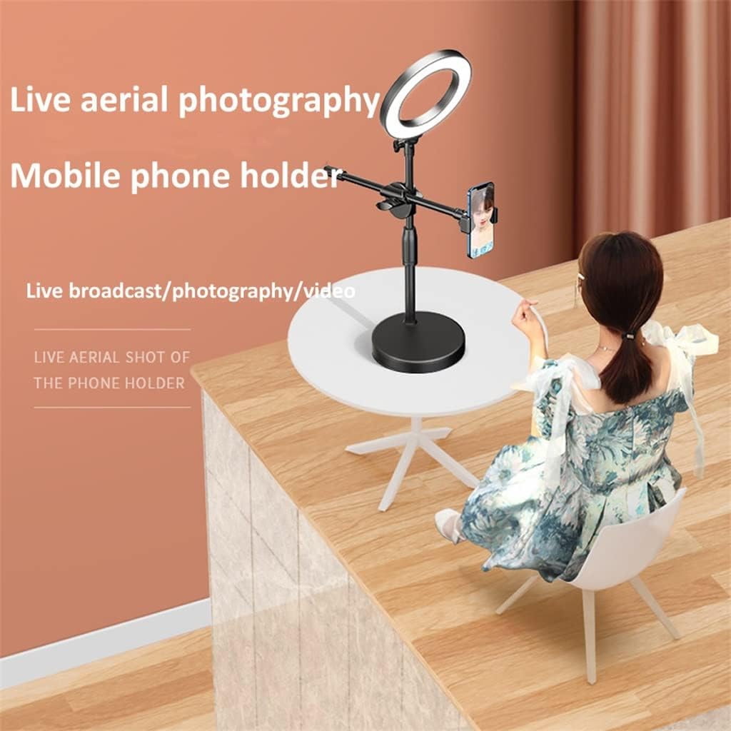 LED Light Mobile Phone Live Broadcast Bracket Tripod Boom Arm Video Recording Desktop Calligraphy