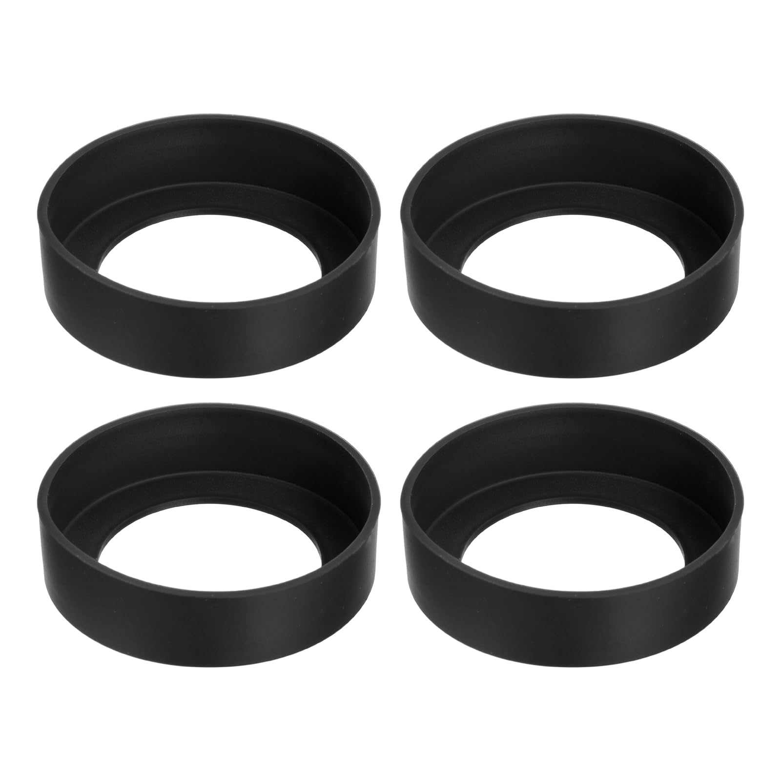 sourcing map 4Pcs Housse de Protection pour Bouteille d'Eau en Silicone, Manchon Antidérapant pour le Fond de Bouteilles, Gobelets, Tasses, Bleu (65mm