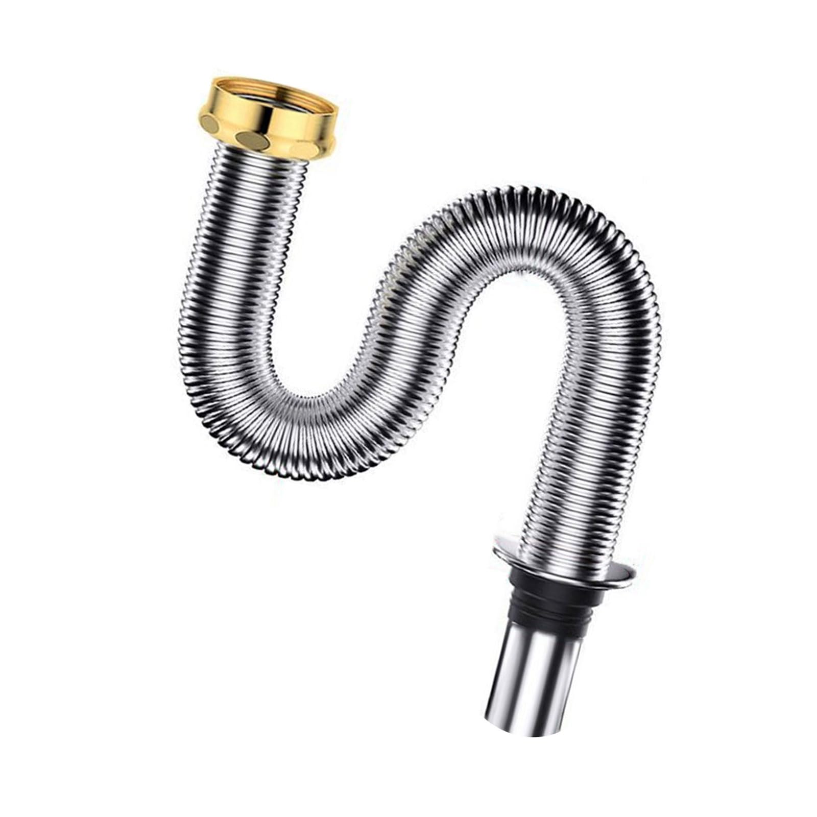 RGYBAO Drain Pipe Systems High Efficiency Sink Drain Drainages Systems Simple Installation for Kitchen Sinks Steel Sink