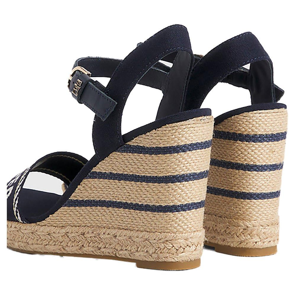 Tommy Hilfiger Espadrillas Wedge Donna Seasonal Webbing Wedge Tacco a Zeppa