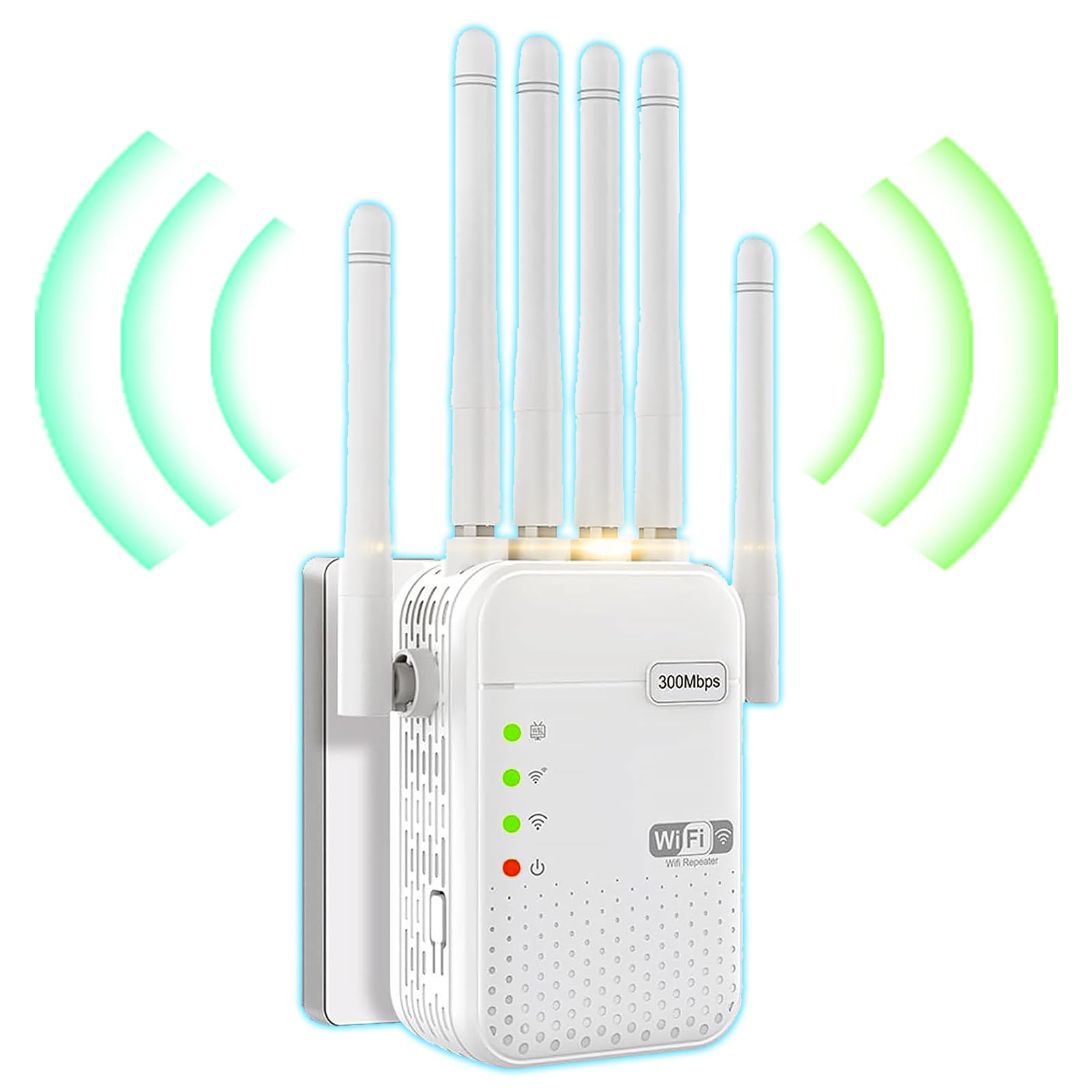 Repetidor WiFi 6, (5+2,4) GHz de Doble Banda con Seis Antenas Que ofrecen una penetración de señal Ultra Potente de 360° a través de Las Paredes, Adecuado para oficinas y hogares.-1