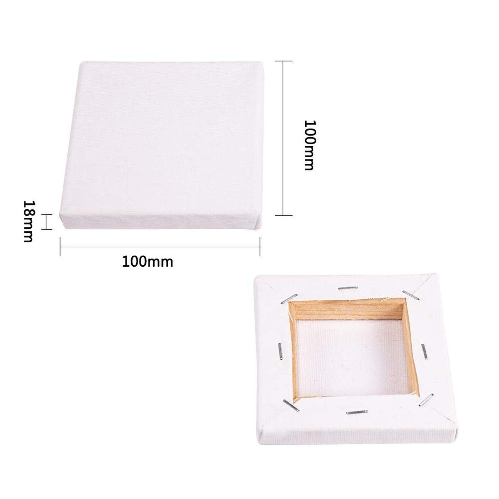 Painting Canvas Mini Canvas Panel Painting Craft Tiny Wooden Sketchpad Drawing Artists 6 Pcs