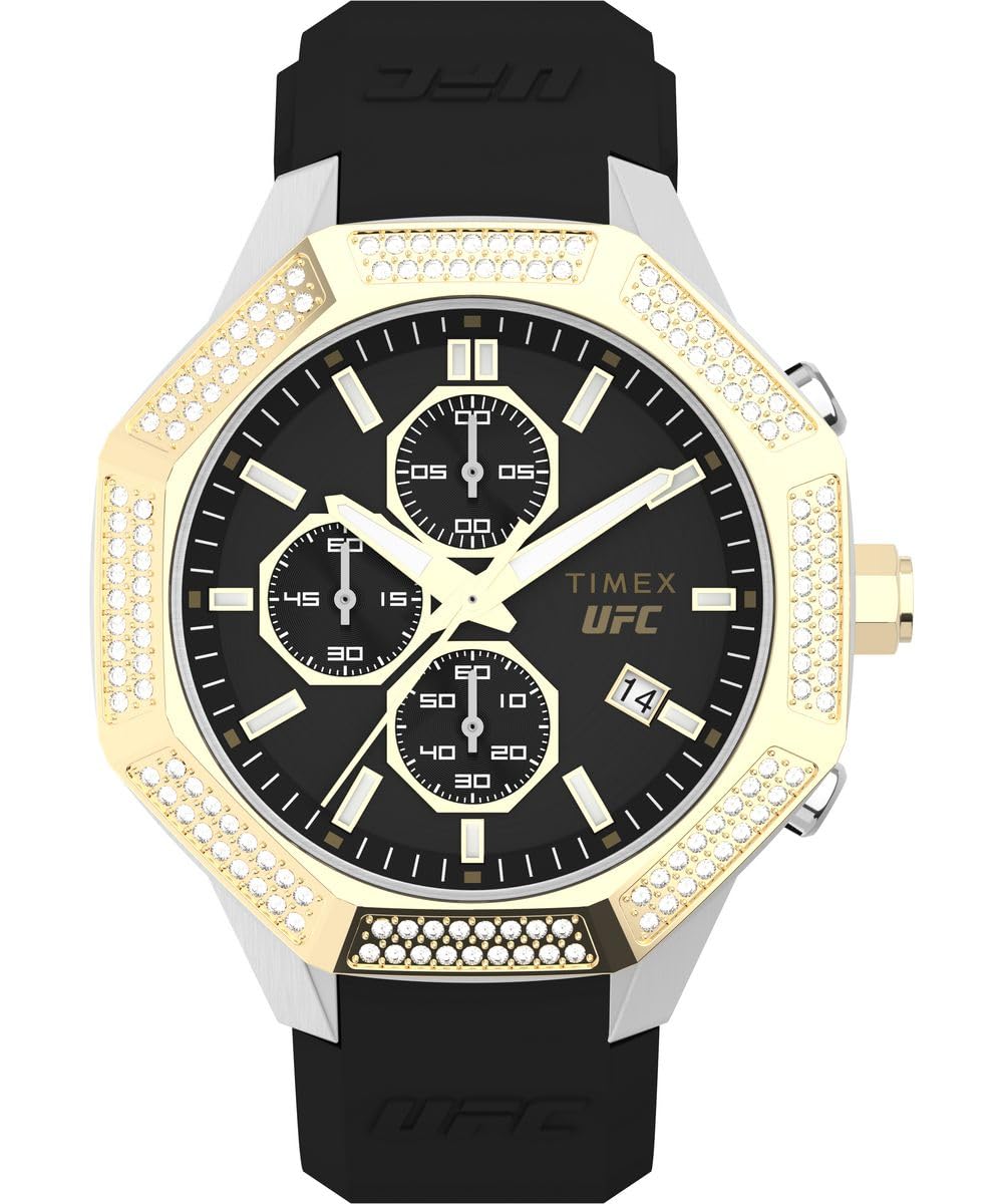 Timex Men's Chronograph Quartz Watch with a Silicone Strap UFC King Chrono