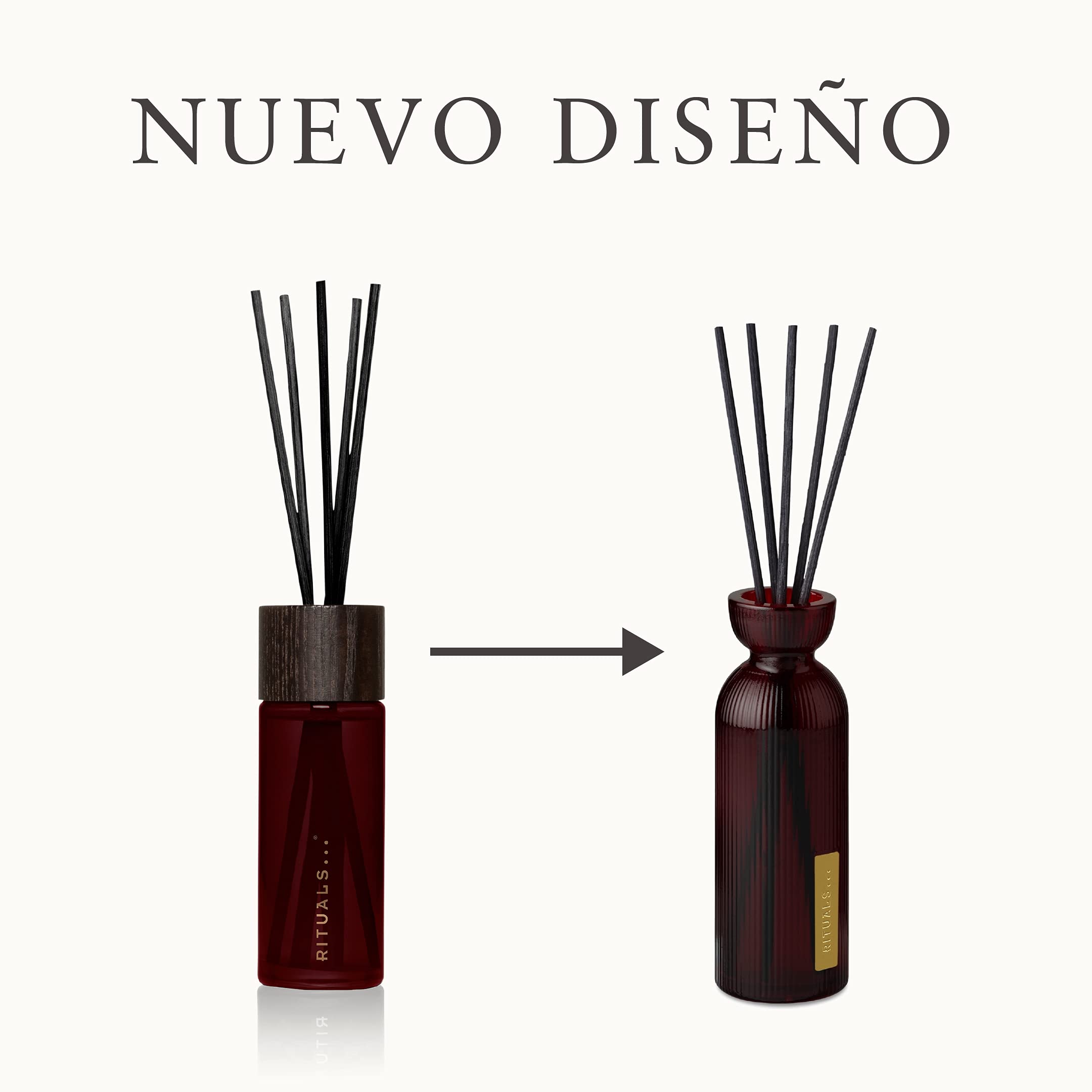 RITUALS Ambientadores Mikado de The Ritual of Ayurveda, con Rosa de la India y Aceite de Almendras Dulces - Propiedades Calmantes