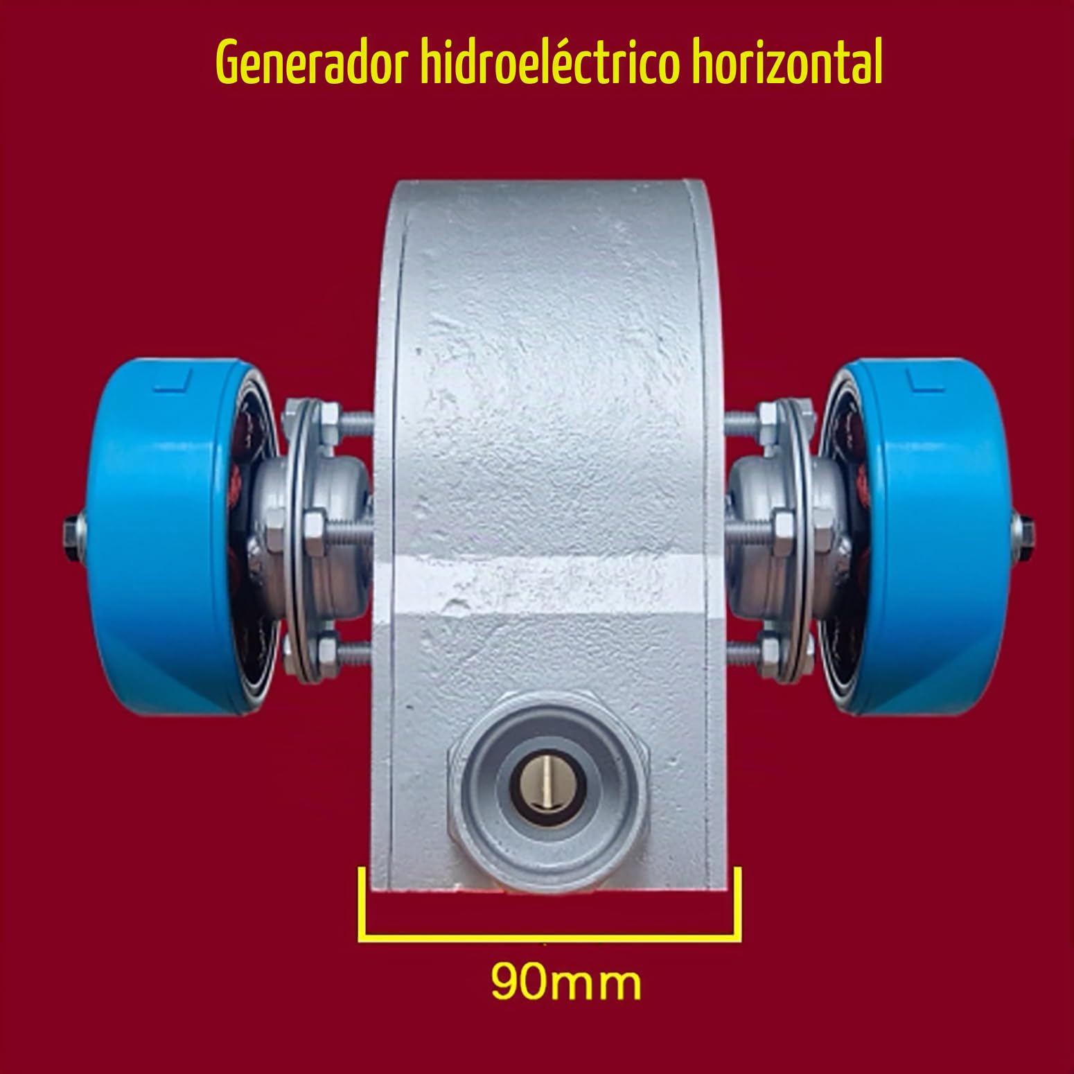 2KW Generador Hidroeléctrico Horizontal 220V Micro Generador Hidroeléctrico, Calota De Aleación De Aluminio, Generadores Hidroeléctricos De Gran Potencia para El Hogar, El Exterior,2000w,220V