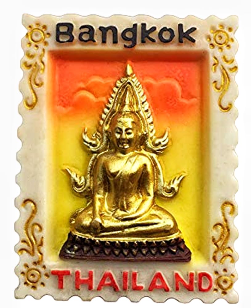 Muyu Magnet Bangkok Thailand 3D Fridge Magnet Souvenir Gift,Home & Kitchen Decoration Magnetic Sticker Thailand Refrigerator Magnet Collection