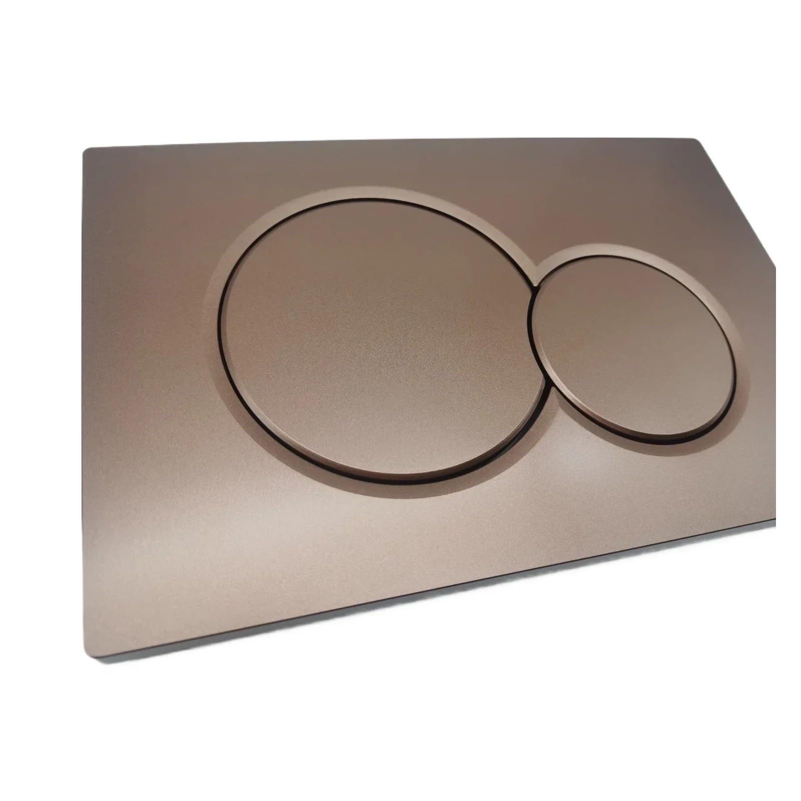 Compatible For Geberit, Doble Botón Marrón. | Cisterna empotrada, inodoro suspendido, 242.351.00.1, doble descarga, pulsación frontal