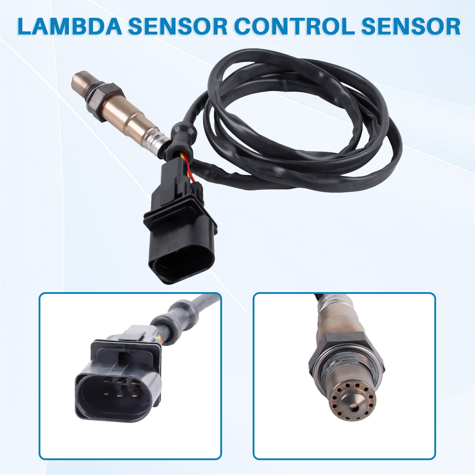 Sonda lambda O2 sensore ossigeno 6 poli ricambio per A3 8L1 A4 8D2 8D5 8E2 8E5 8H7 A8 4E2 4E8 TT 8N9 IBIZA III 6L1 Golf V 1K1 0258007351