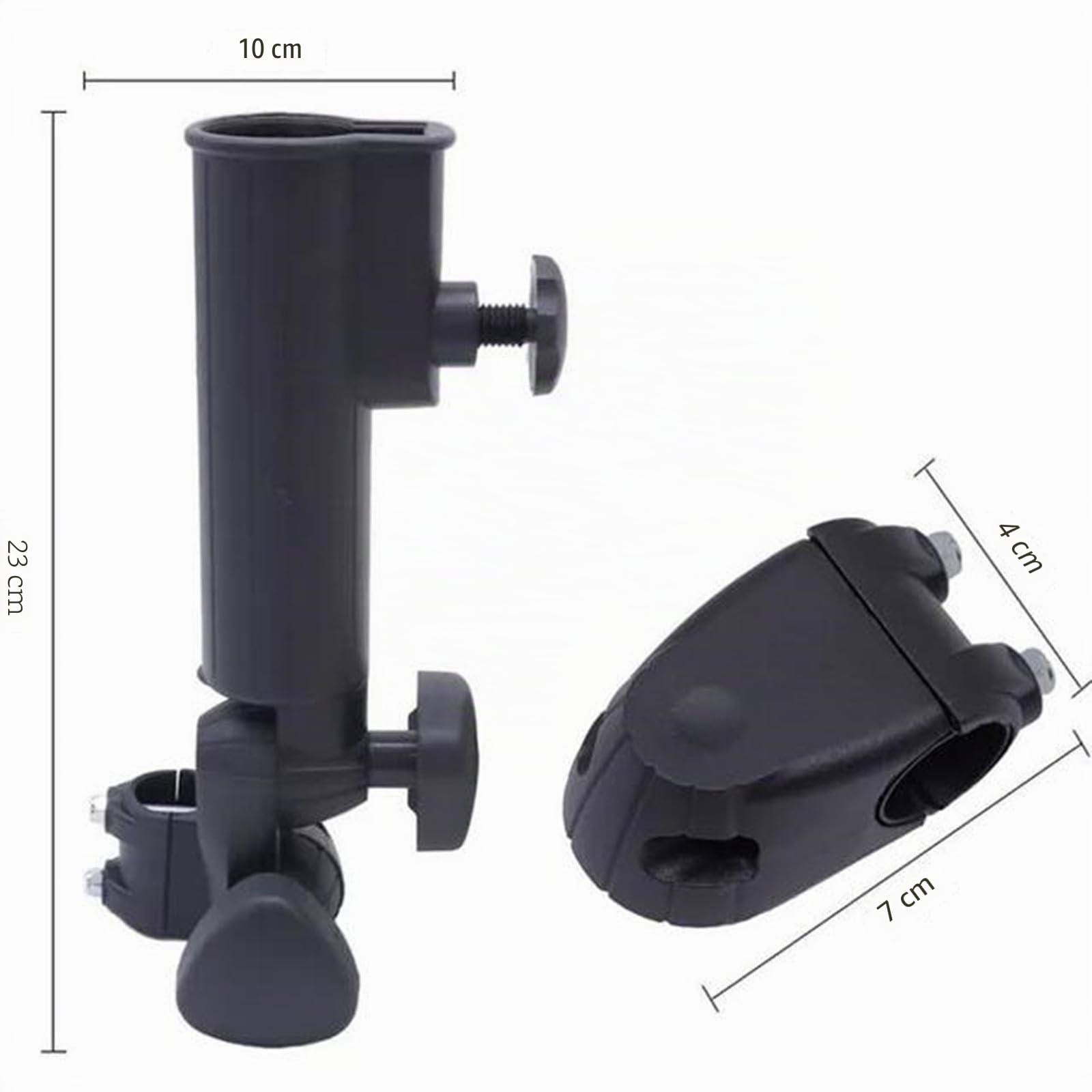 BODYA Support de parapluie universel pour chariot de golf Powakaddy Motocaddy - Noir