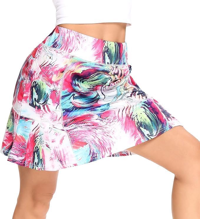 WOWENY Women's Tennis Golf Athletic Skorts Skirts for Women with Pockets High Waist Workout Runnning Skirt Casual - Image 2
