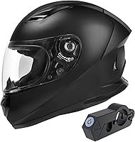 Vista 1 de DOT - Casco ligero de cara completa para motocicleta de calle, bloqueo de casco de motocicleta JAGASOL