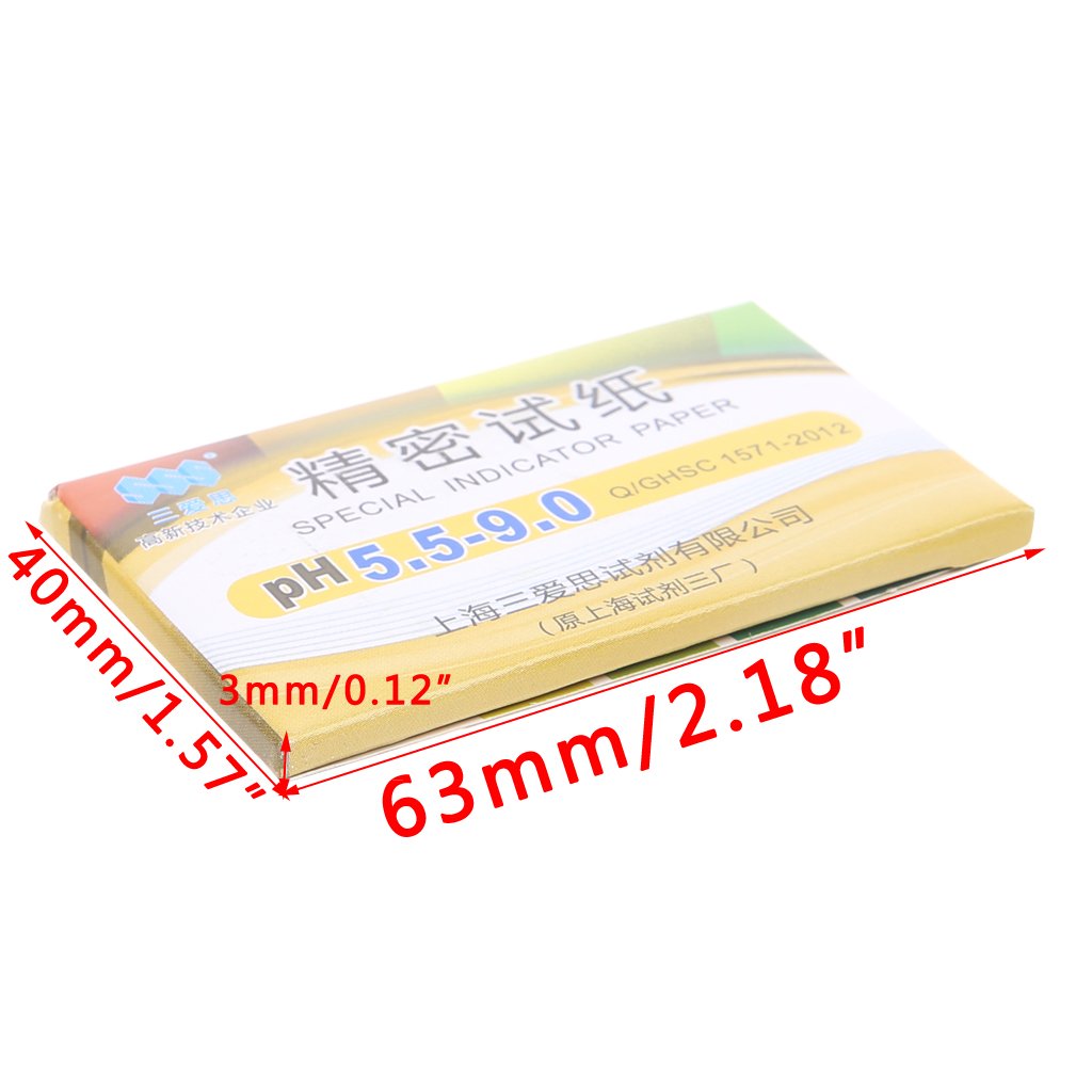 BIlinli 80 Strips PH Range 5.5-9.0 PH Alkaline Test Indicator Paper Water Litmus Testing Kit