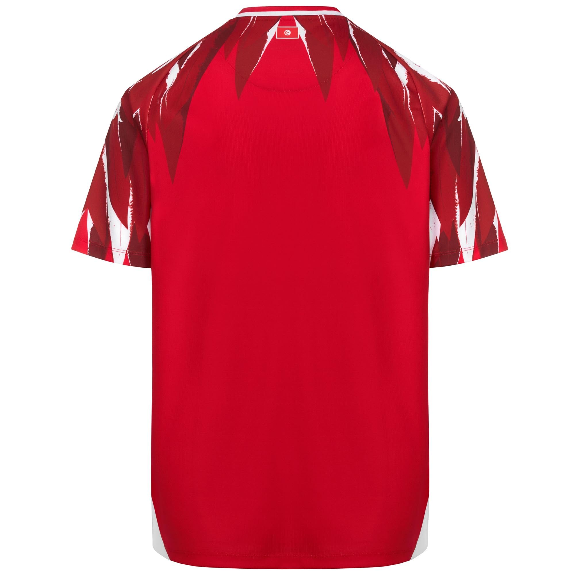 Kappa Maillot Kombat Away Tunisie Rouge Homme Magliette da Calcio Uomo (Pacco da 1)