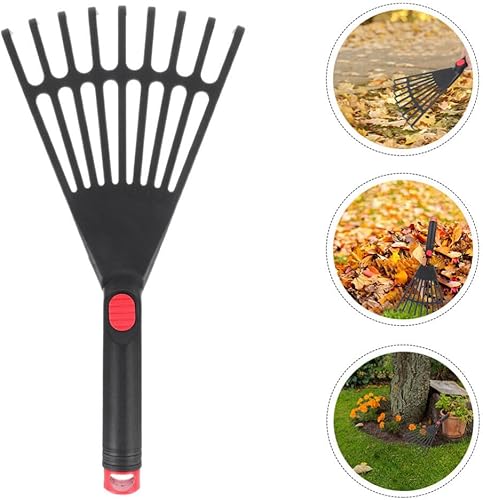 Miniatura 9 de Rastrillos para jardinería Rastrillo de mano Herramienta de jardín Rastrillo de jardinería de plástico Rastrillo de mano de mano para tierra,