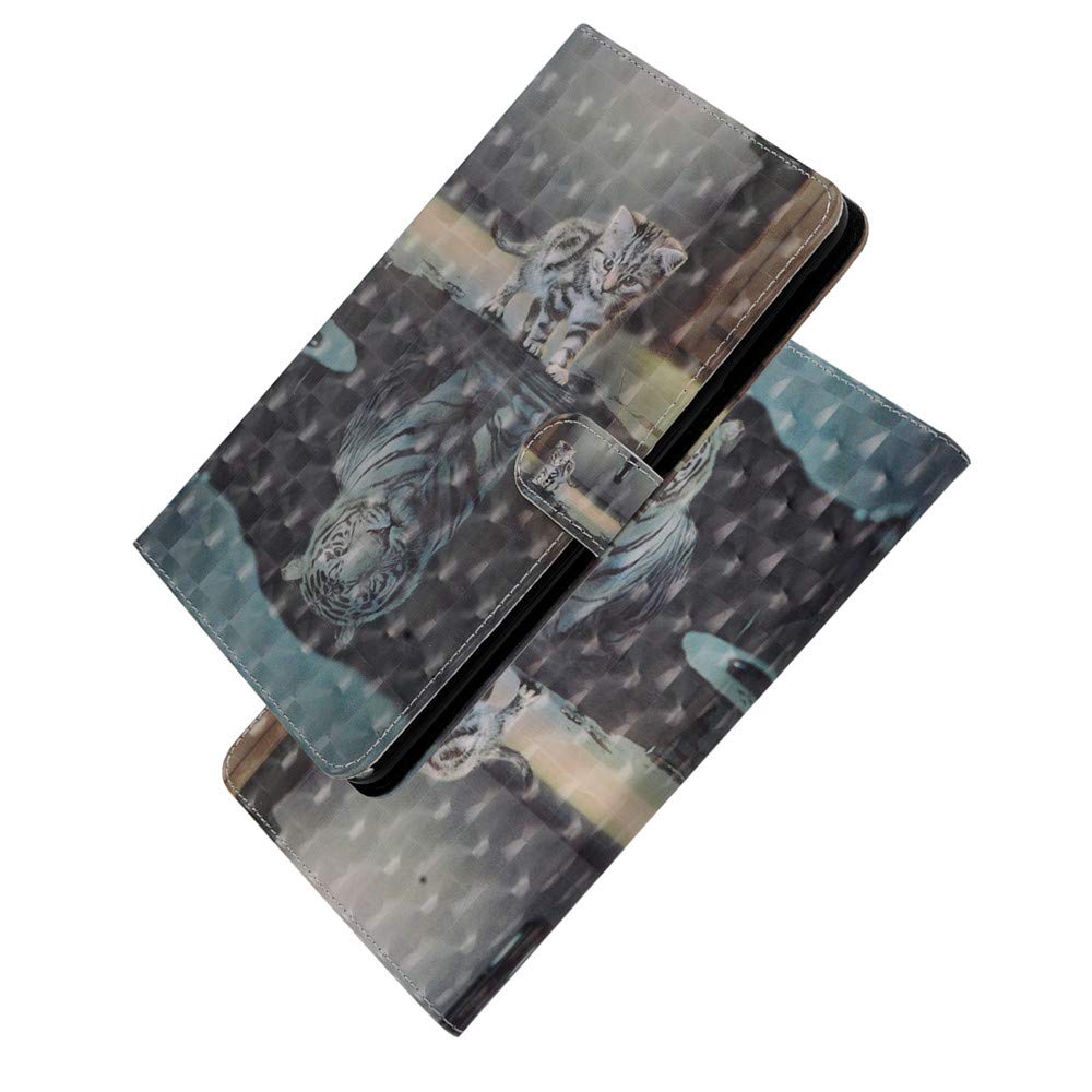 XYX Tablet Case for Huawei MediaPad T3 10.0 inch, Pu Leather Flip Stand Case Cover for Huawei MediaPad T3 10.0 inch, Tiger