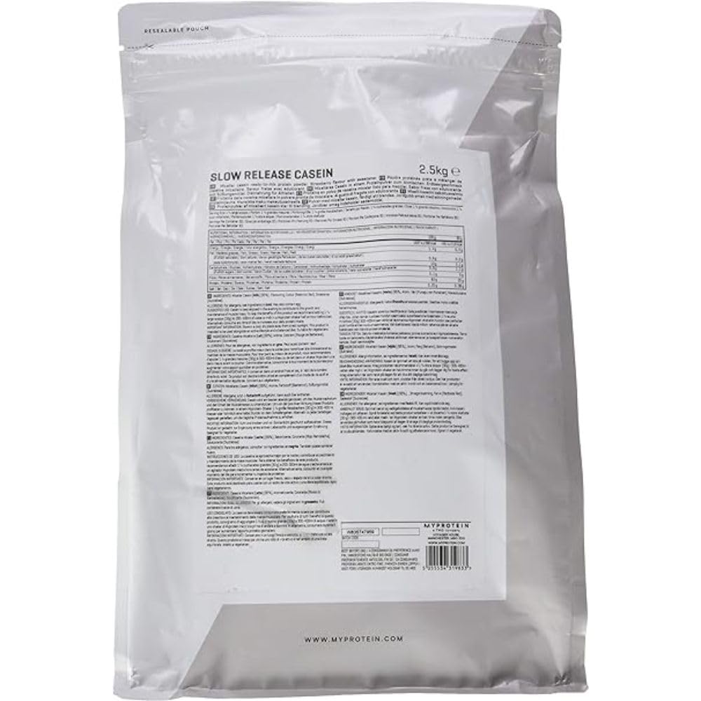 My Protein 10809178 Micellar Casein Protéine Laitière Saveur Fraise 2,5 kg