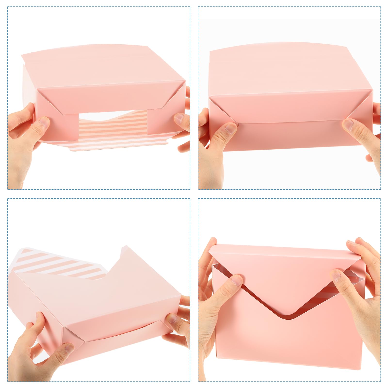 PATIKIL Florist Bouquet Envelope Boxes, 5 Packs Flower Arrangement Box Packaging Gift Paper Boxes for Wedding, Party, Birthday, Mother's Day, Red