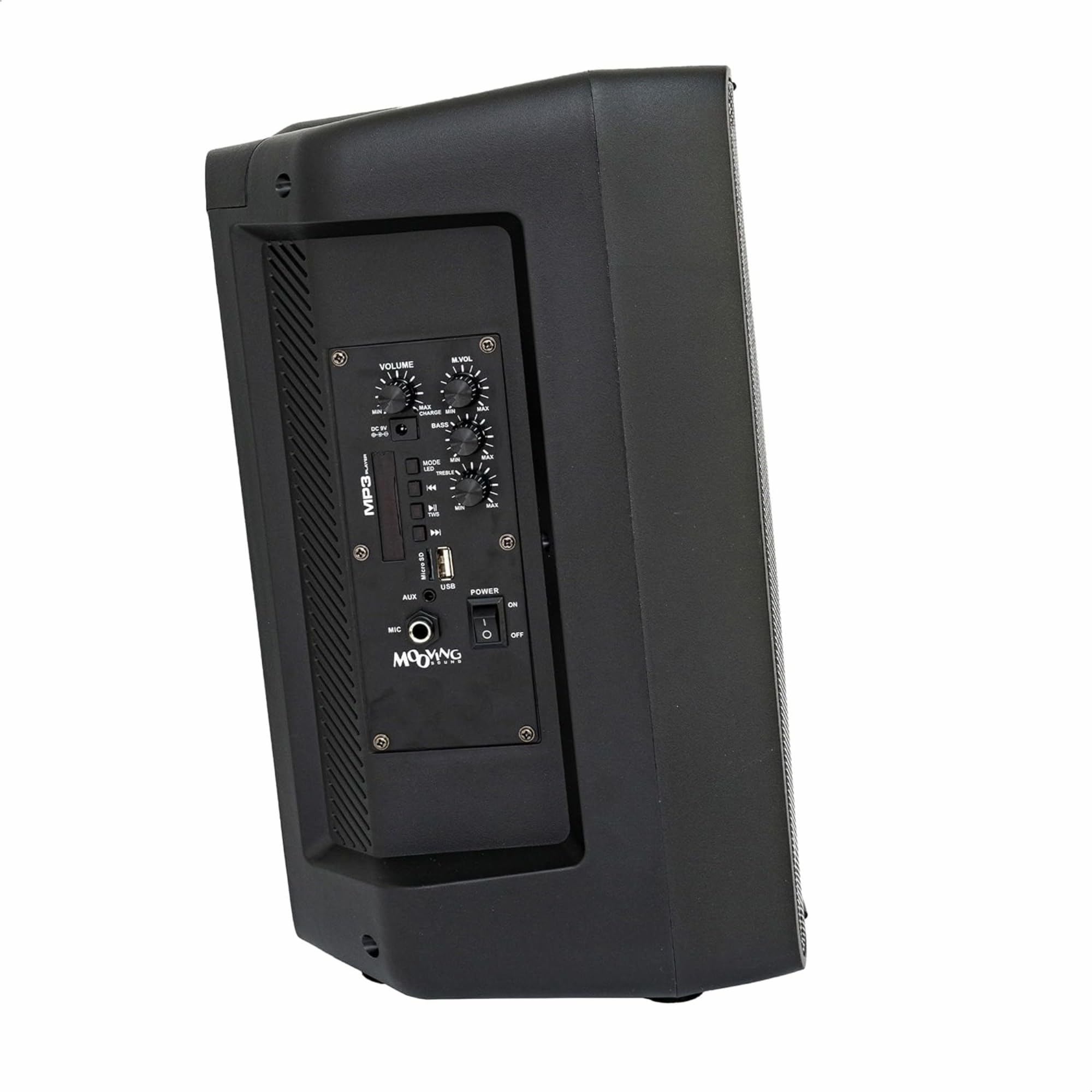 MOOVING LIGHT & SOUND MS-KARA-MOOV500 - Pack de altavoz infantil Karaoke luminoso con Bluetooth, 500 W, 2 micrófonos, altavoz megáfono de 20 W, fiesta de cumpleaños