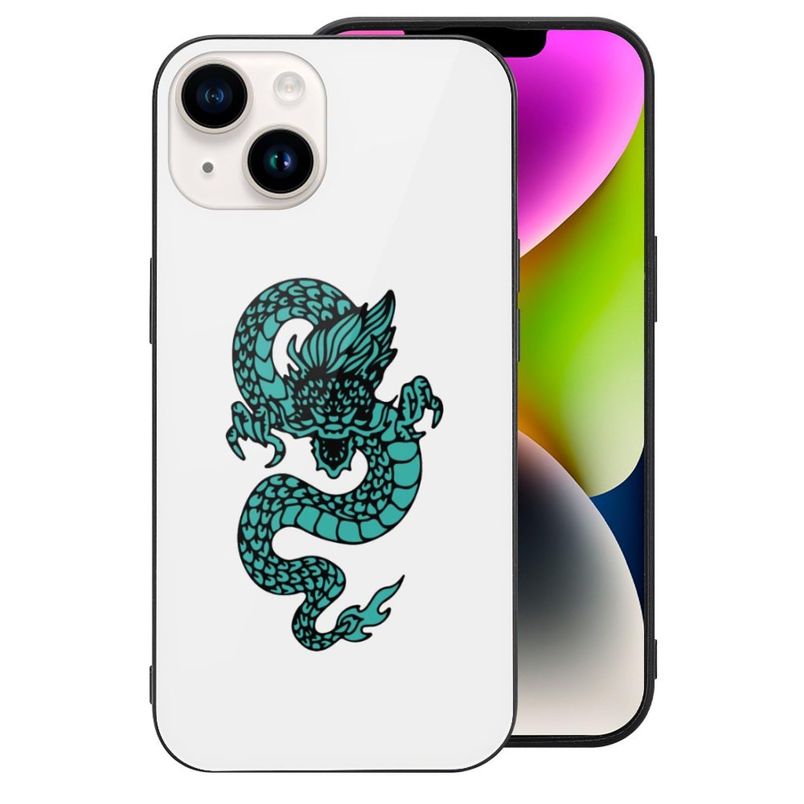 Amazon.co.jp: 龍 龍神 竜 ドラゴン柄 (1) スマホケース iPhone 14 Pro