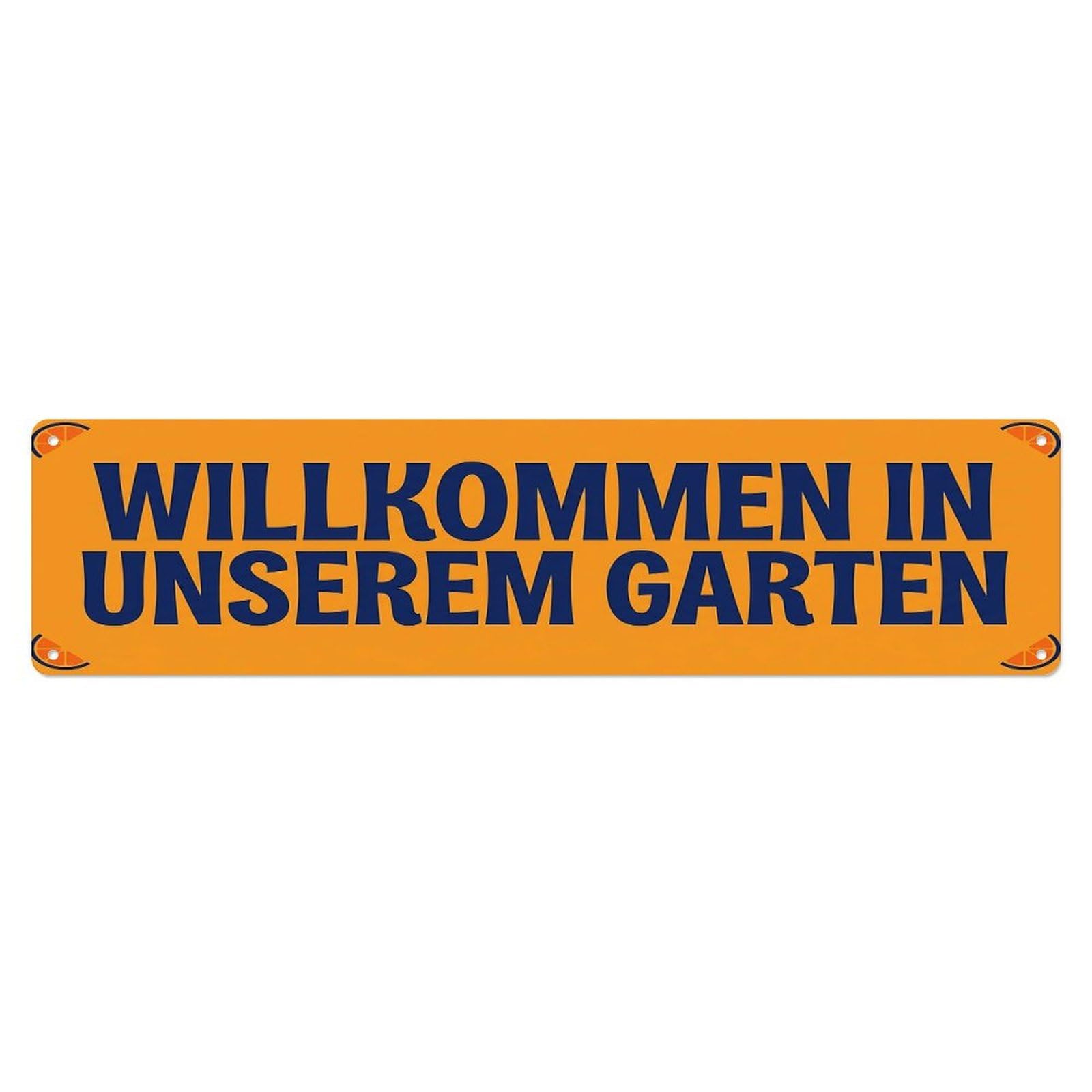 Vintage Welcome to Our Garden Tangerine Dream Metal Tin Sign