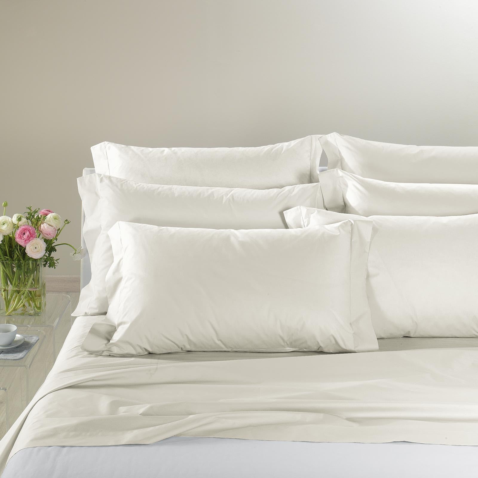 Completo Lenzuola Letto Percalle Caleffi Matrimoniale/​Corda