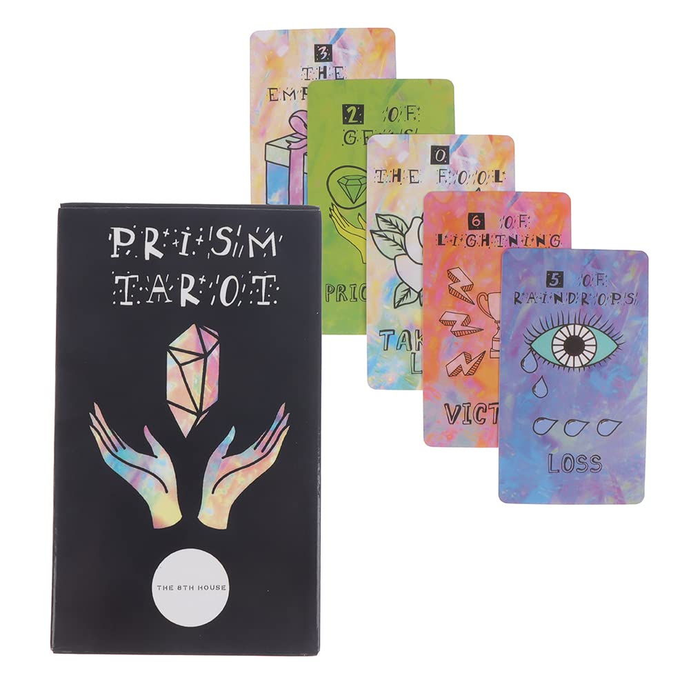 Amazon.com: New Prism Tarot Card Oracle Card Prophecy Divination Deck Party  Board Game Toy，PVC Waterproof Anti-Wrinkle Luxury Gold Foil Classic Tarot  Cards Deck with Exquisite Box for Beginners : Toys & Games