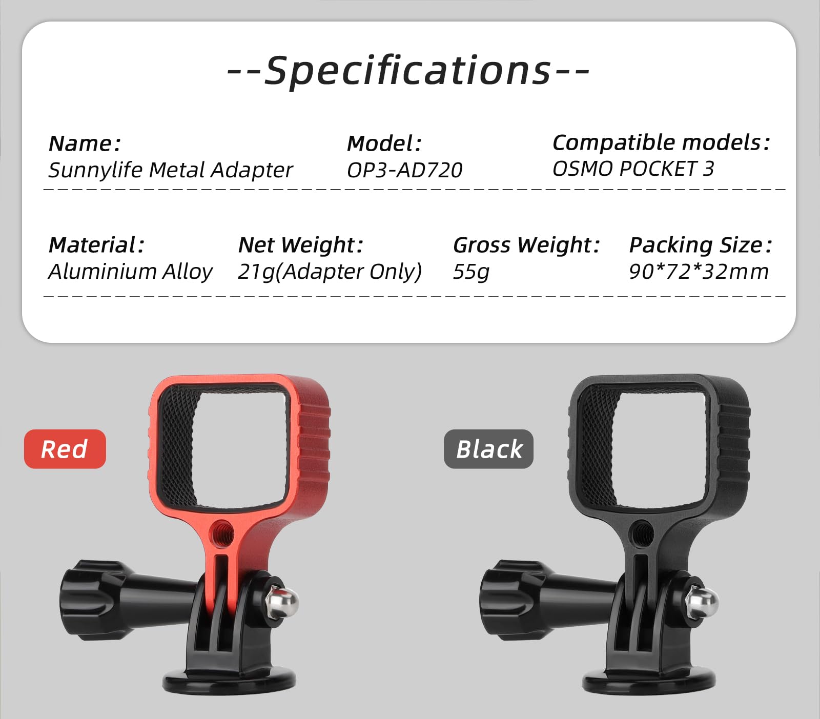 Amazon | Twaxl DJI OSMO Pocket 3用金属拡張アダプタ固定フレーム