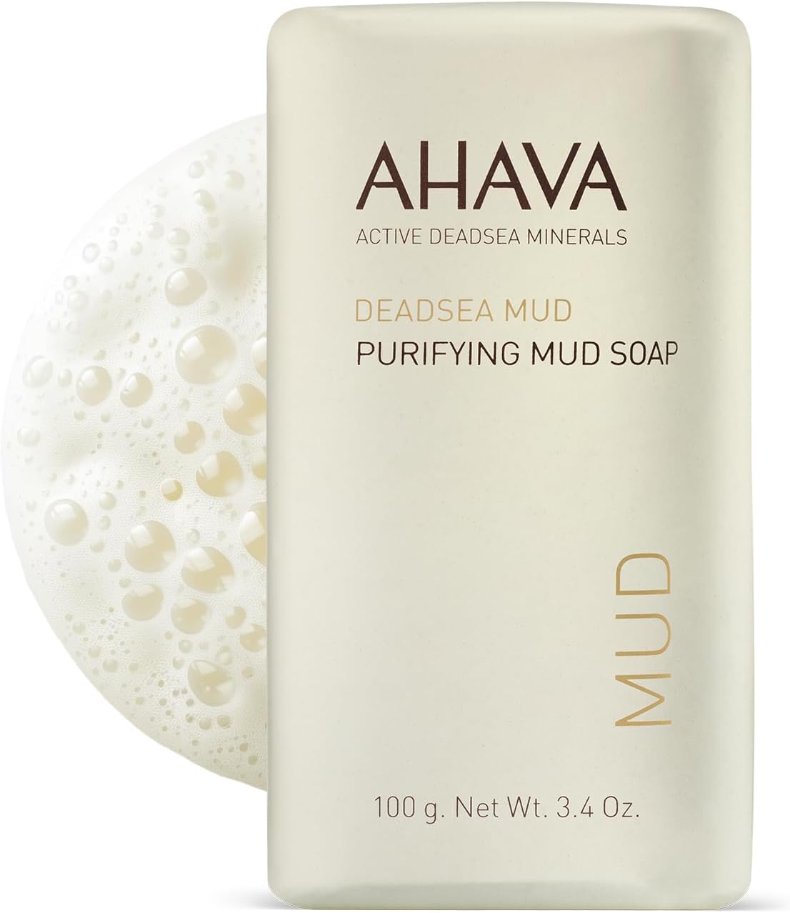 AHAVA Dead Sea Purifying Mud Soap, 3.4 oz