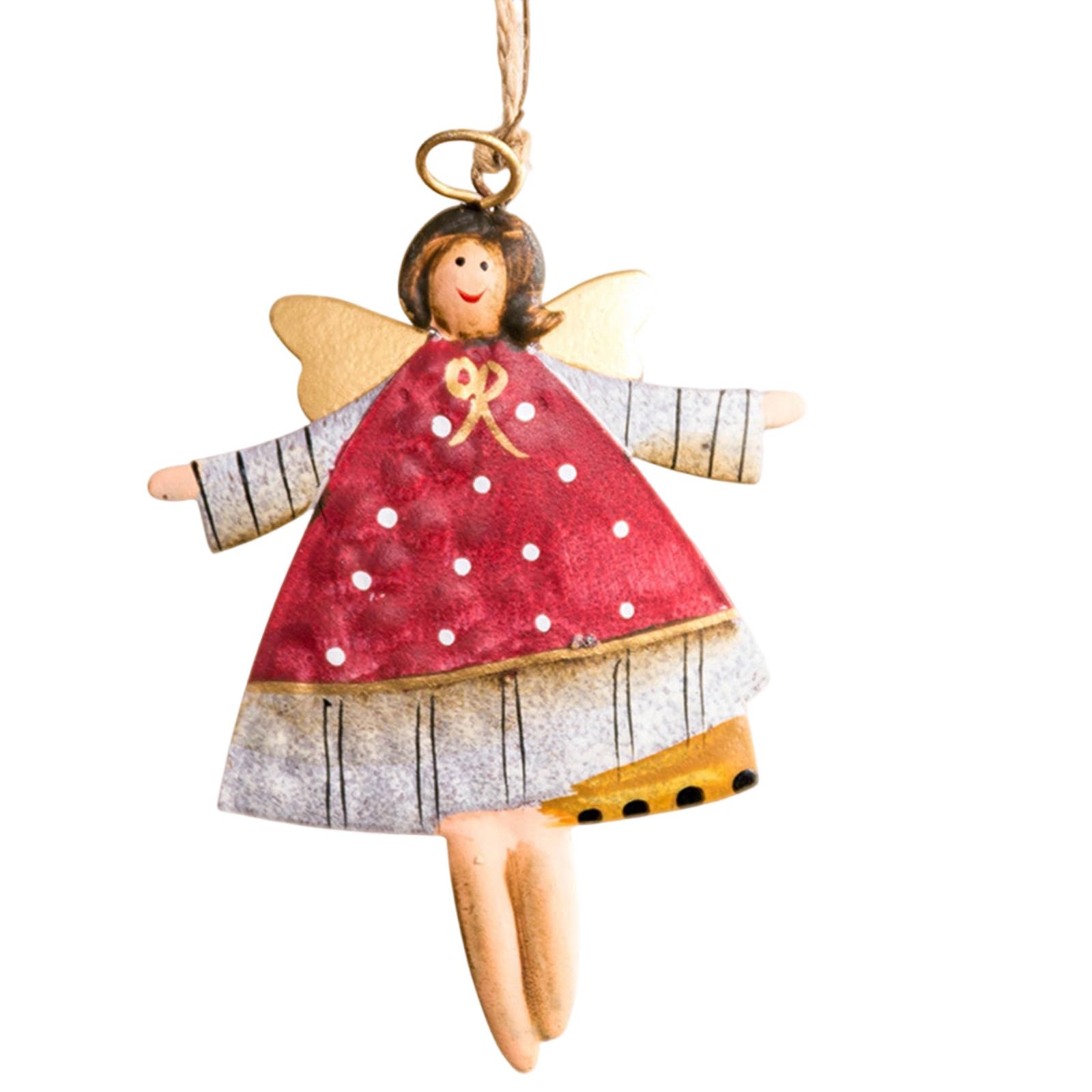 our fave Iron Angelic Santa Christmas Decoration Rustproof Hanging Pendant for Festives Home and Party Themes Iron Angelic Santa Home