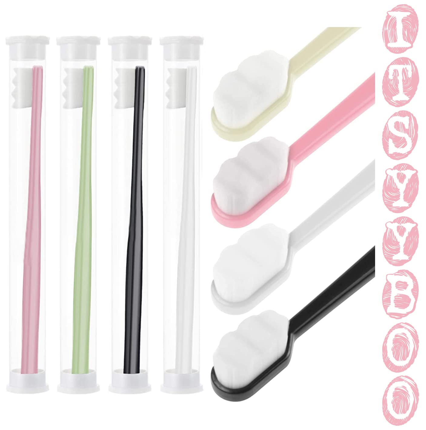 TrifleArte Extra Soft Toothbrushes 20000 Bristle Individual Case Toothbrush Micro Nano Manual Toothbrush for Fragile Gums Adult Kids Children (Pack of 2) Multicolour (B0BJQH1H12) Amazon Price History, Amazon Price Tracker