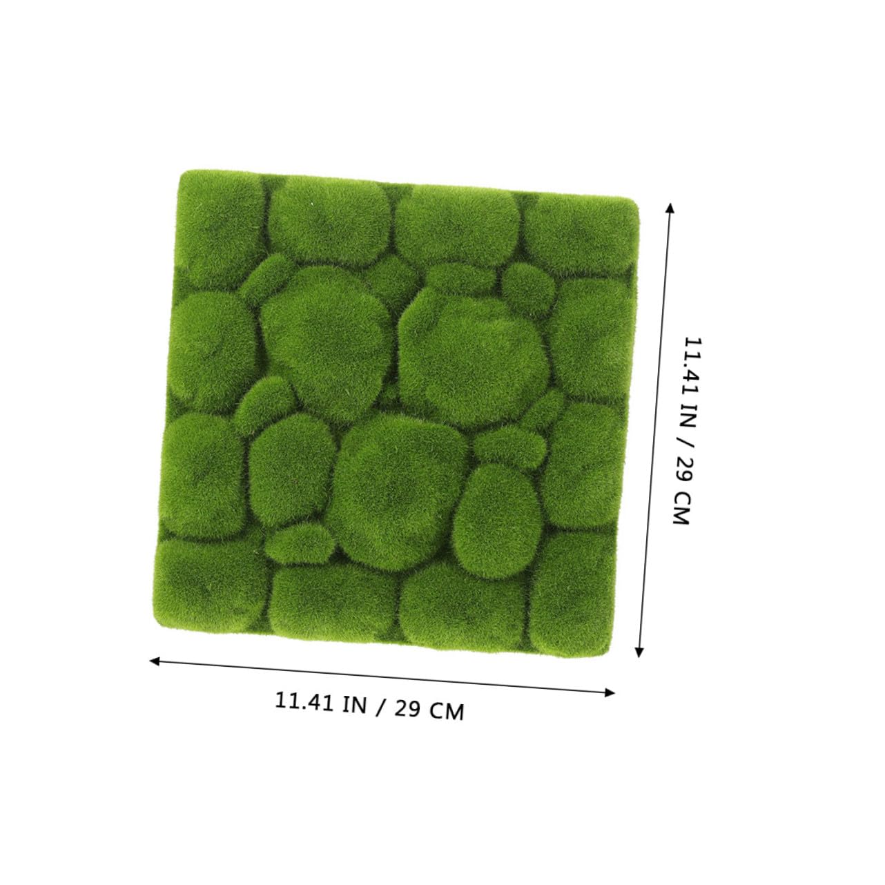 Healvian Decorazione in Finto Muschio 3 Pezzi 29x29 Cm, Pannelli di Muschio Artificiale per Pareti Interne ed Esterne, Sfondo Verde Naturale per Arredamento Casa, Negozi e Composizioni