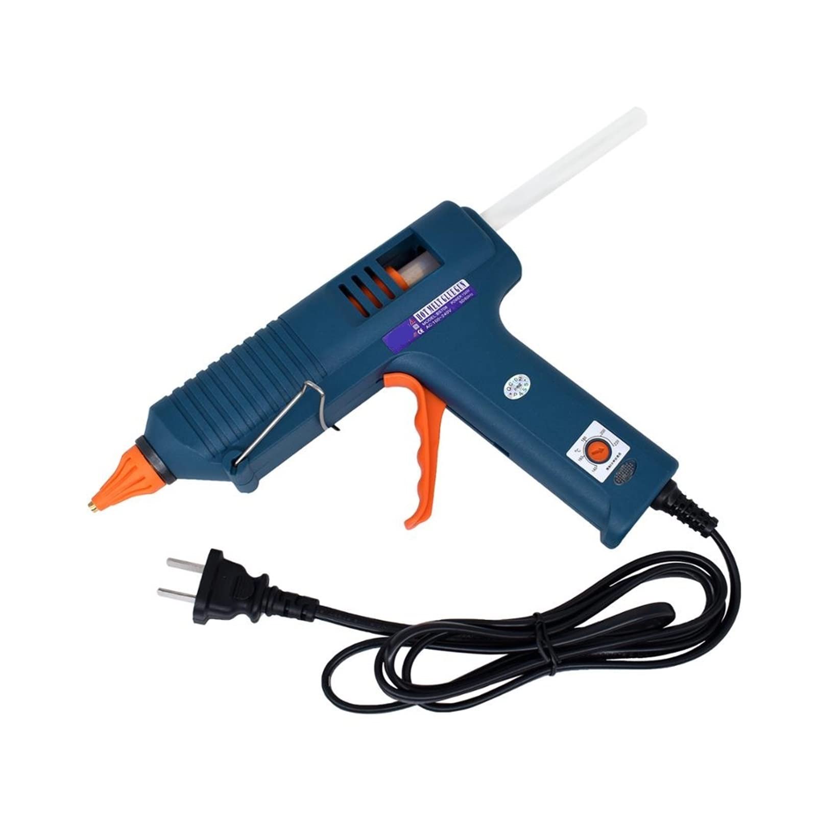 Pistola For Colla A Caldo Da 150 W Con Controllo Della Temperatura For La Produzione Industriale Fai-da-te Domestica Utilizzare Bastoncini Di 11 Mm Ugello In Rame Puro(SET-8)