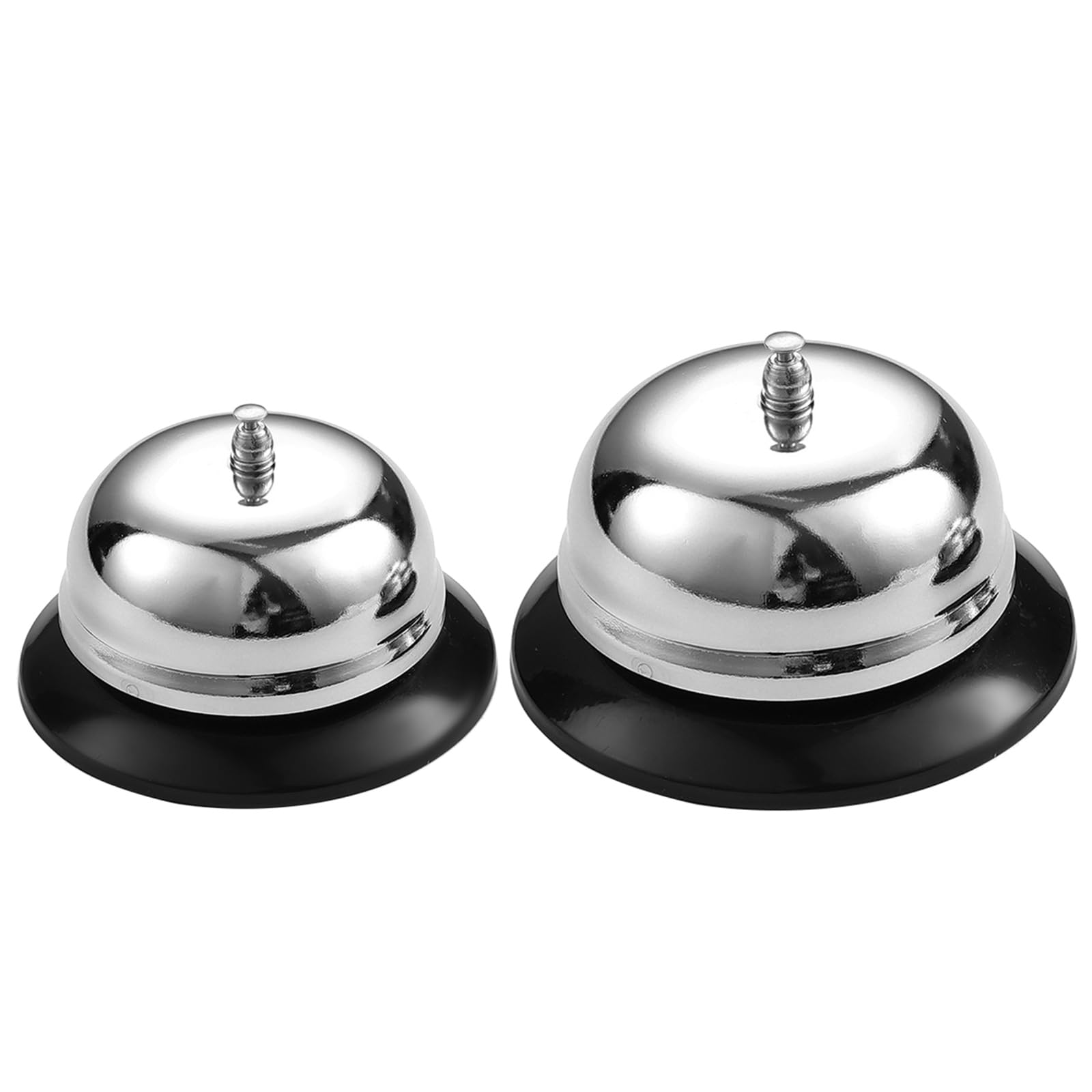 受付ベル シルバーと黒 金属製 Amazon.co.jp: フロントデスクベル レストラン受付ベル 教室ベル