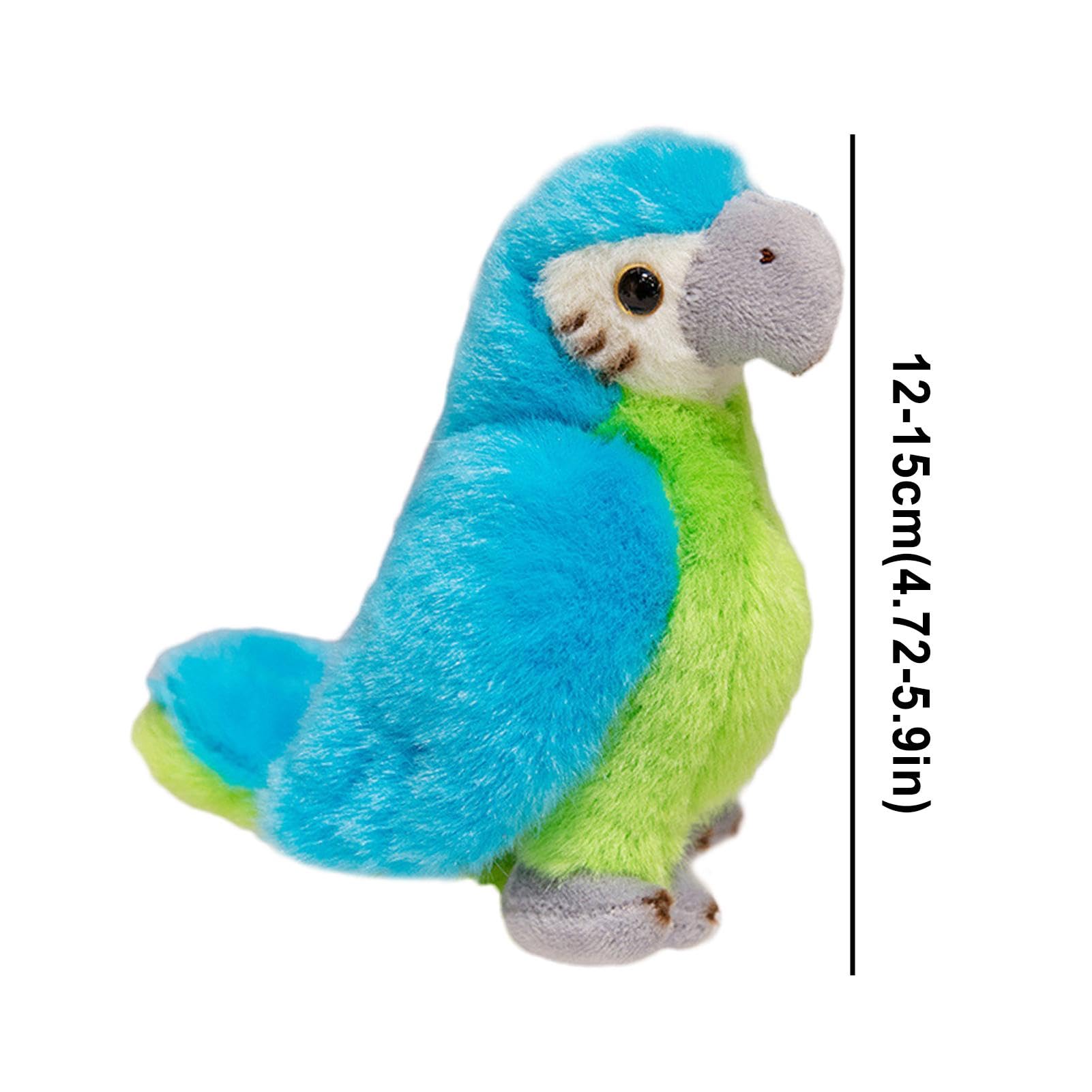 Amazon.co.jp: Wjnkom シミュレーションオウムぬいぐるみ、鳥